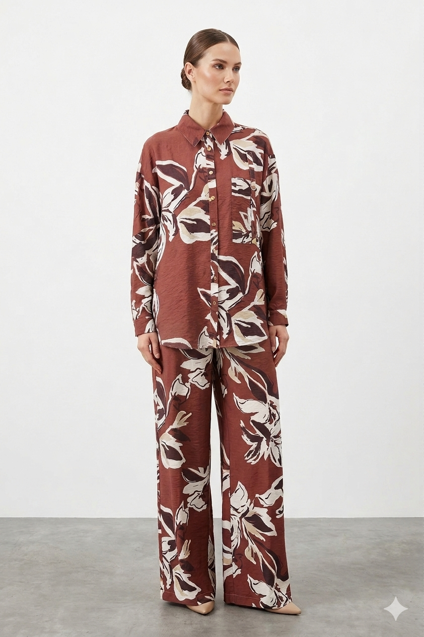 Ceremony 26Y944 Bluzu Tek Cepli D Toka Pantolonlu Takım - Orjinal