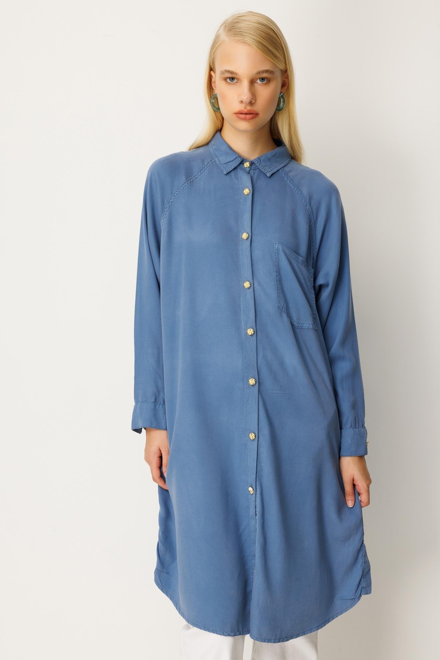 Ghisa 4626 Tunik - Mavi
