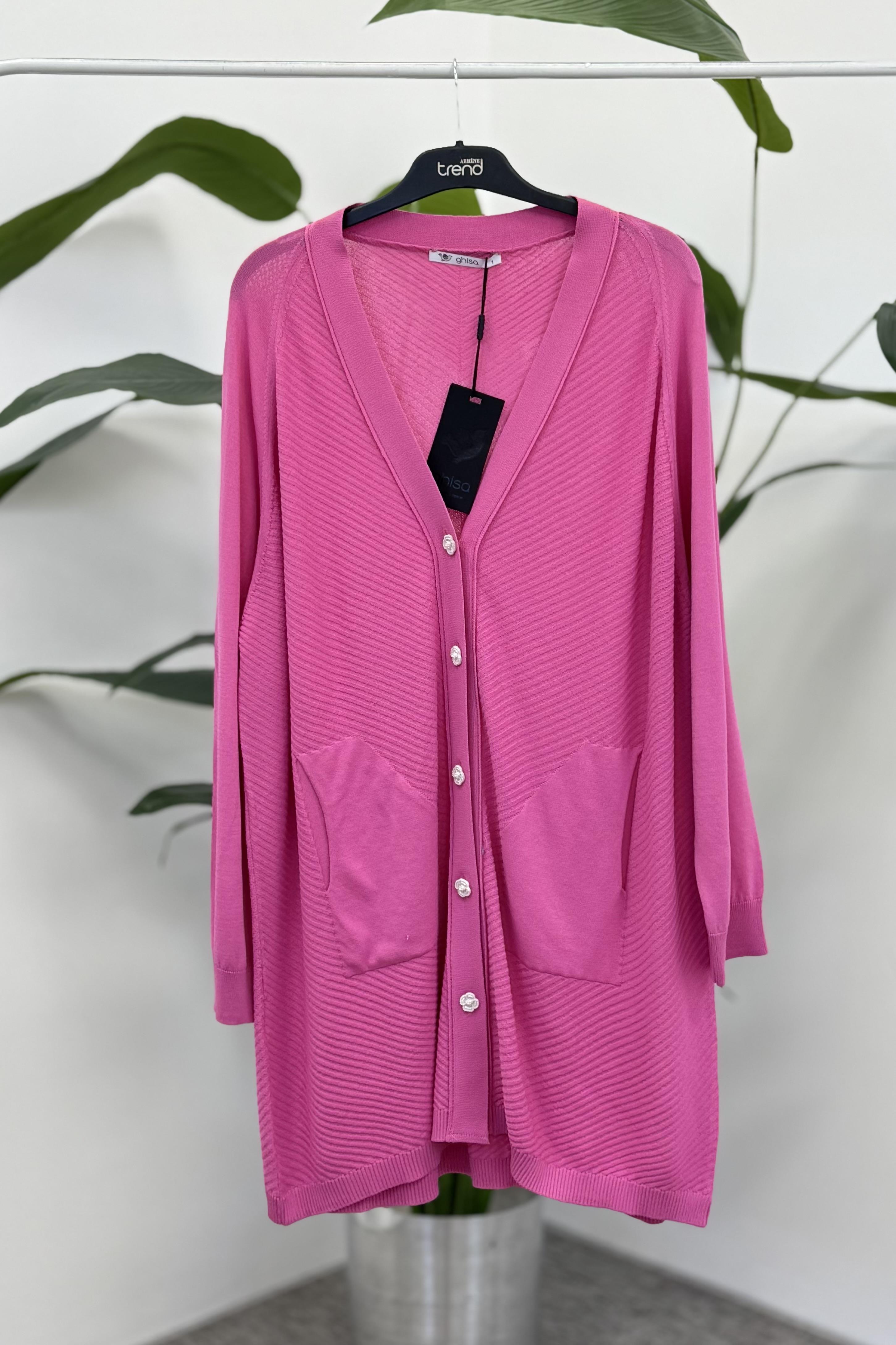 Ghisa 3184 Hırka - Pembe