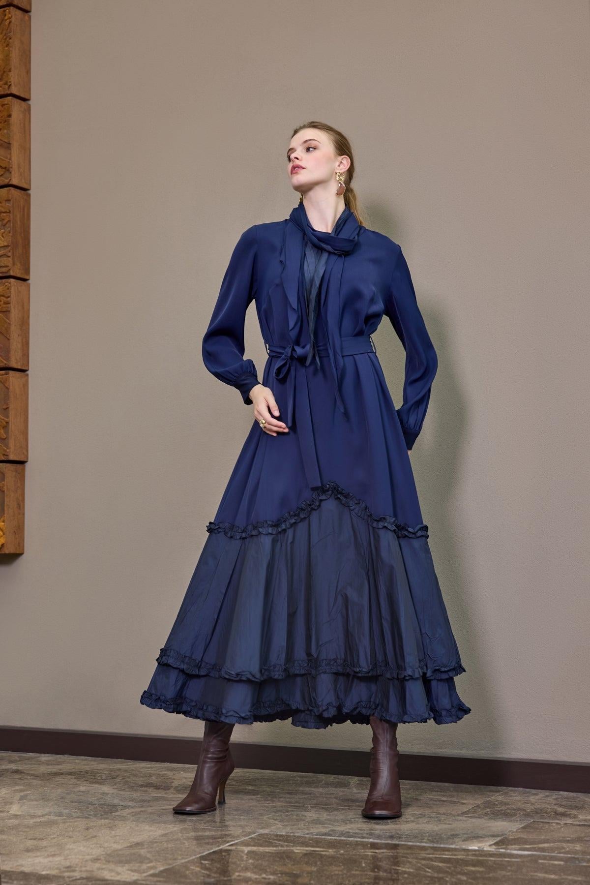 Misswhence 38826 Elbise - Lacivert
