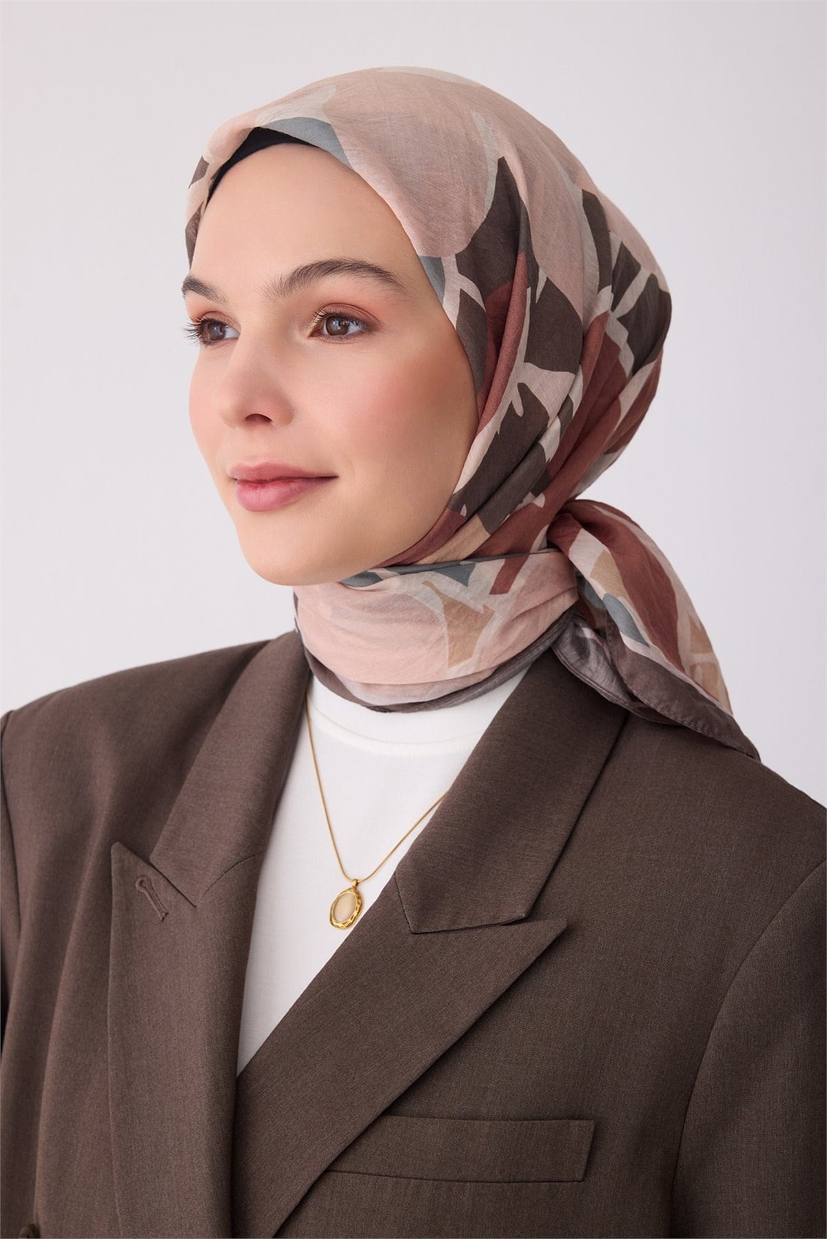 Belli Fresh Rozy Eşarp 3377 - Kahve