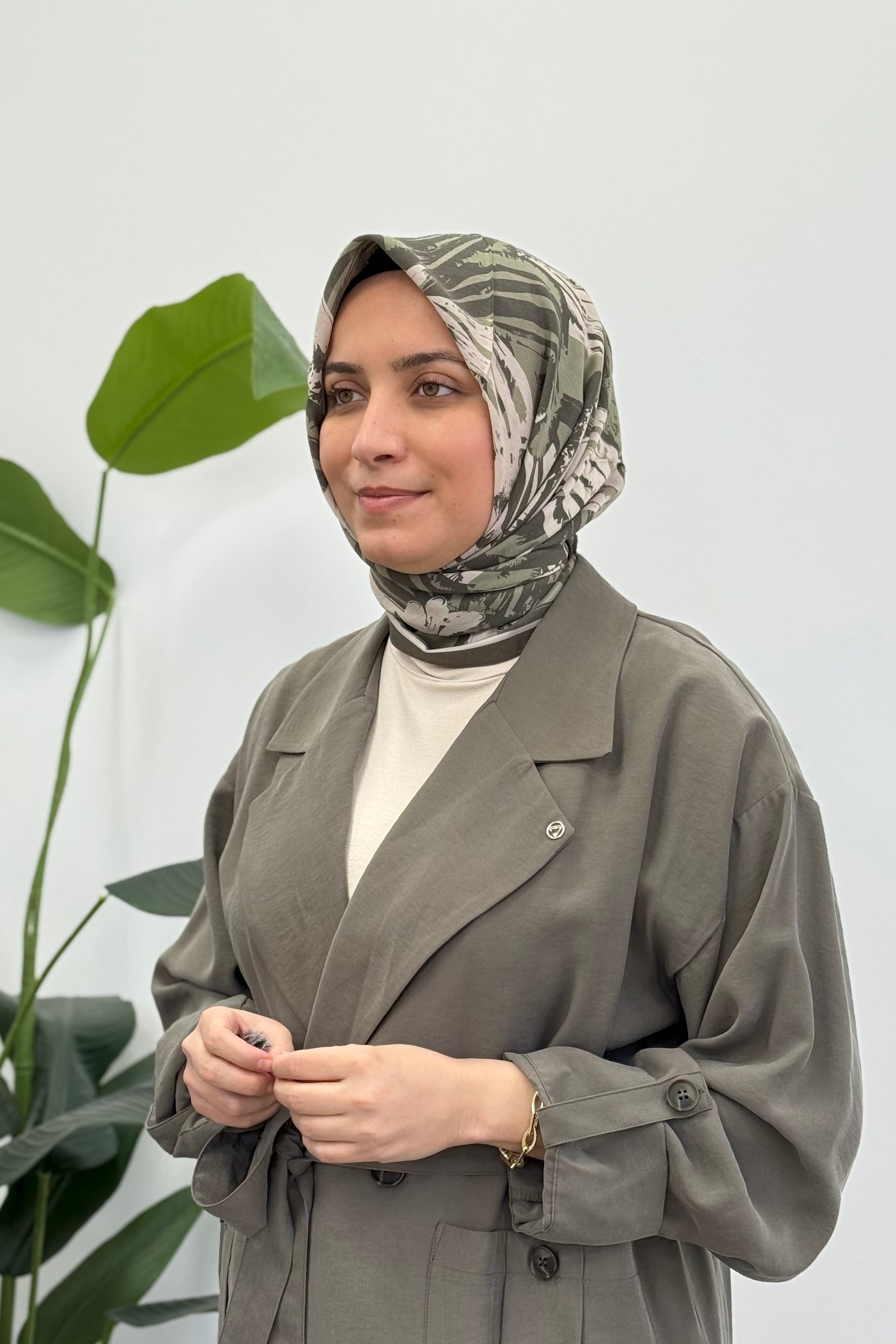 Belli Fresh Paulista Eşarp 14 - Yeşil