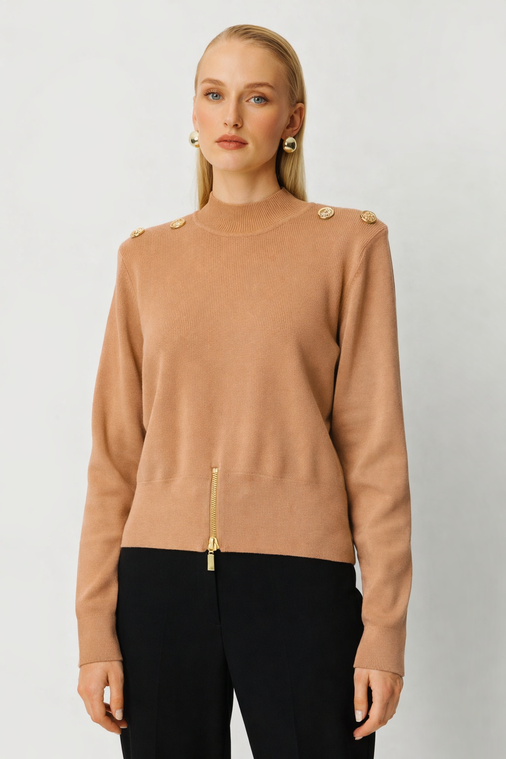 Ghisa 4863-1 Tunik - Camel