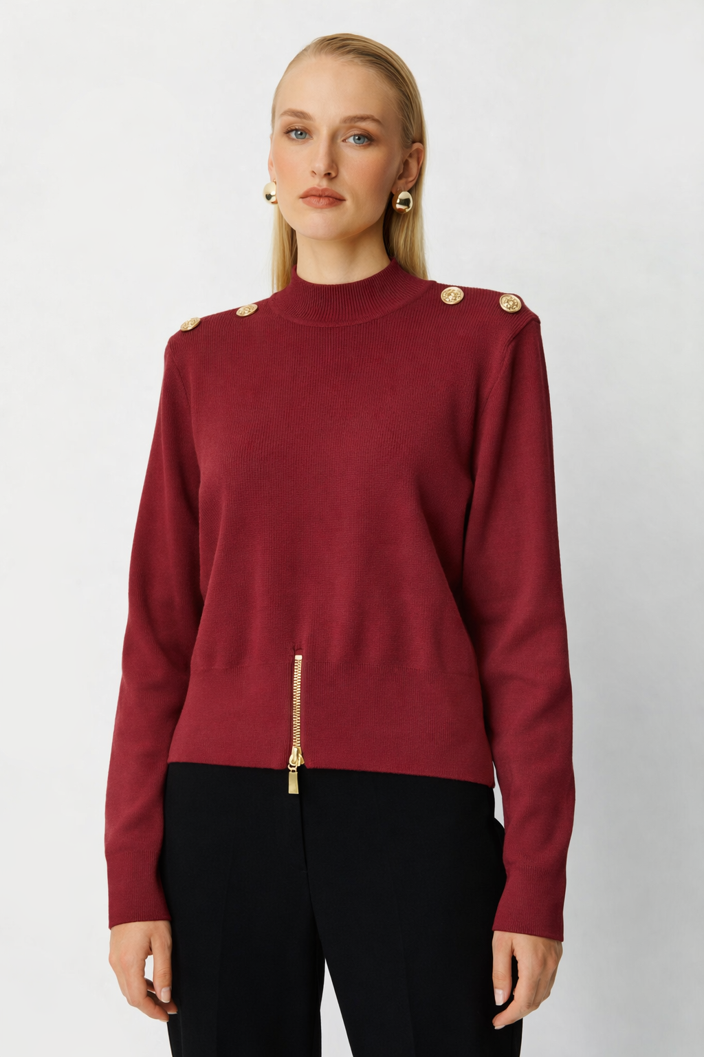 Ghisa 4863-1 Tunik - Bordo