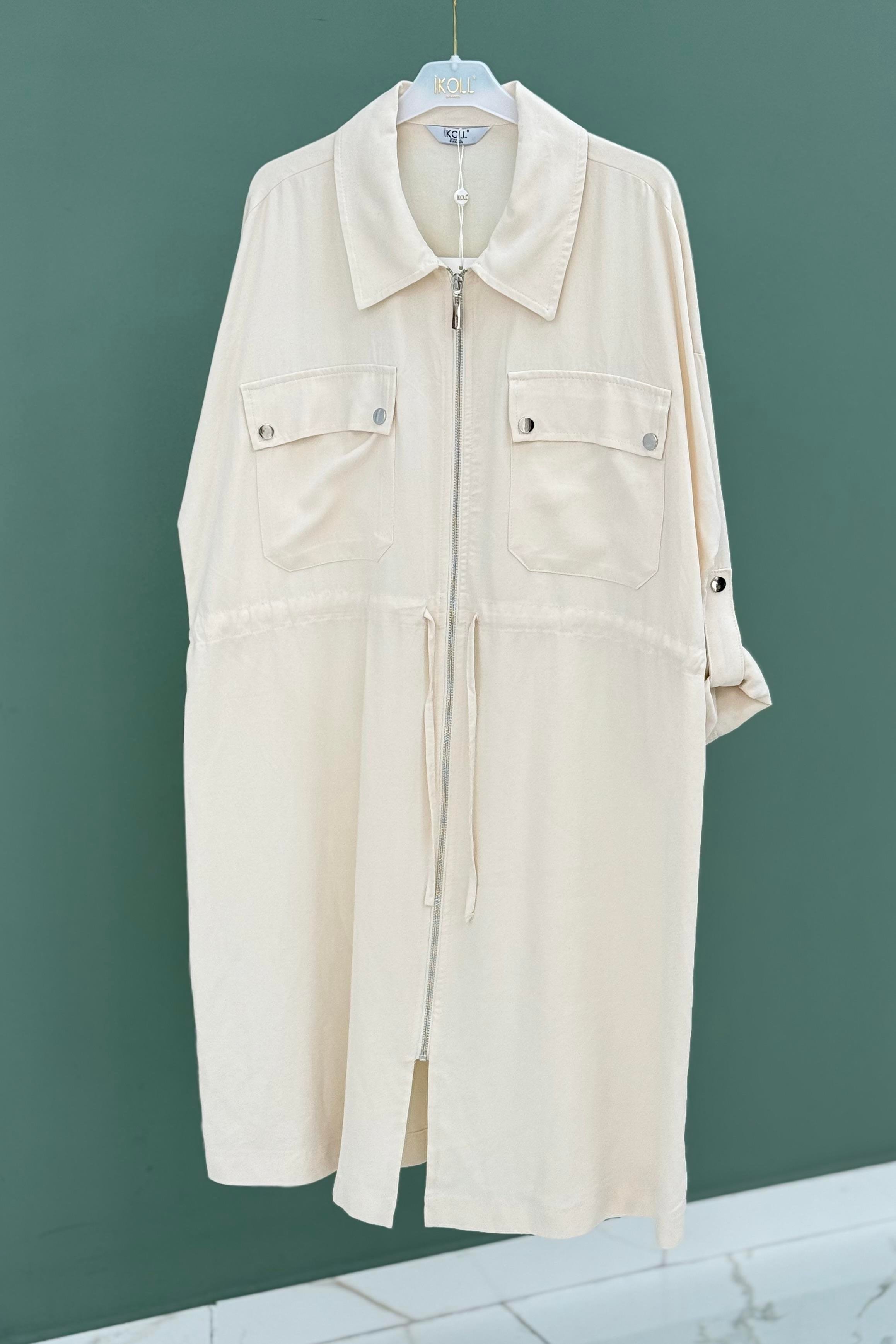 Torba Cepli Fermuarlı Kap 0035483 - Ekru