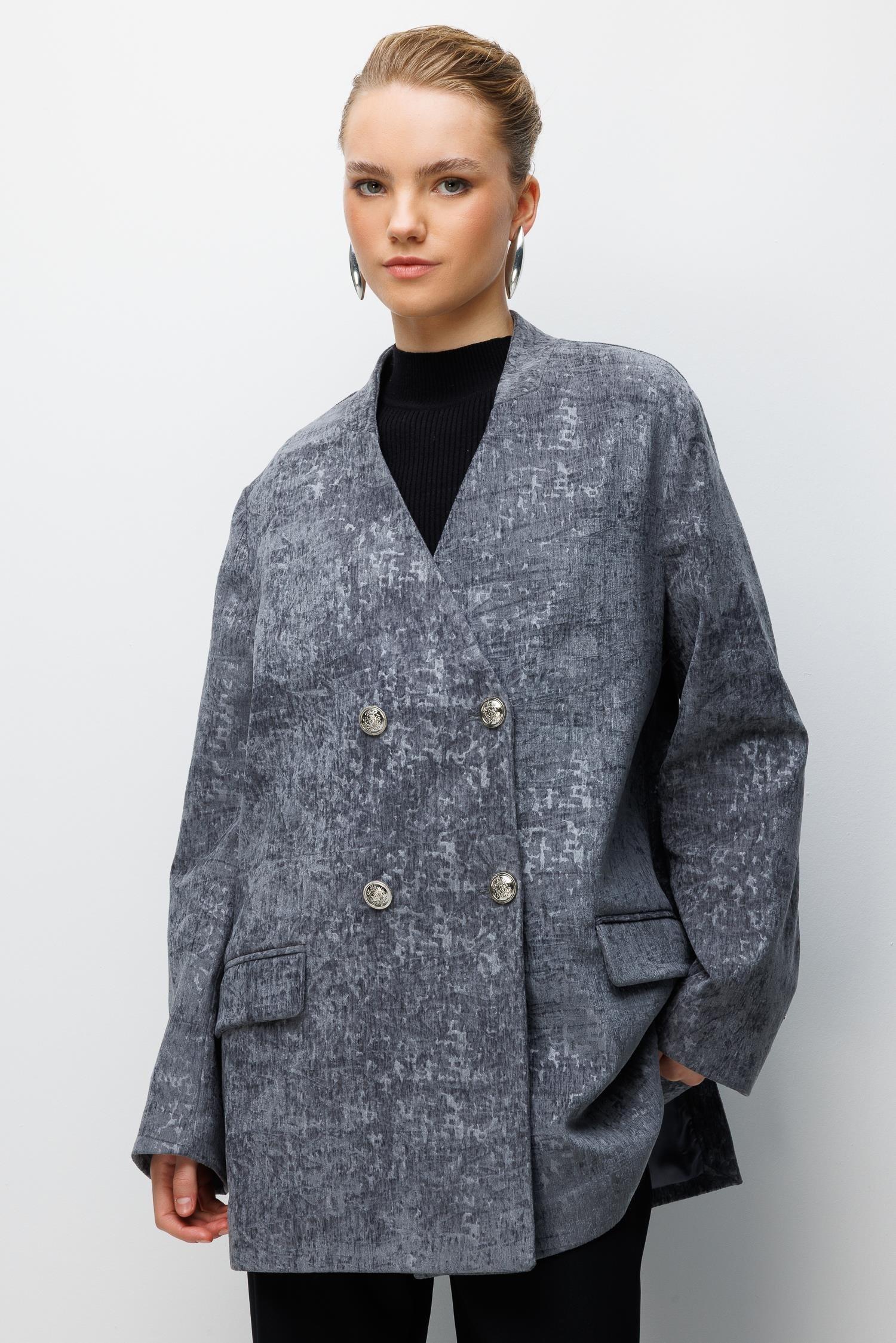 Ghisa 3370 Ceket - Gri