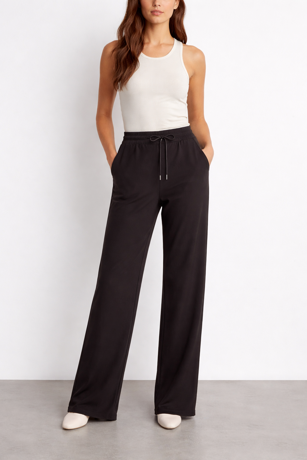 Beli Lastikli Boru Paça Pantolon X-277 - Kahve