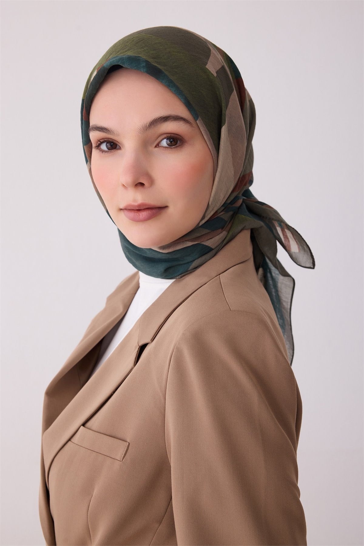 Belli Fresh Rozy Eşarp 3286 - Yeşil