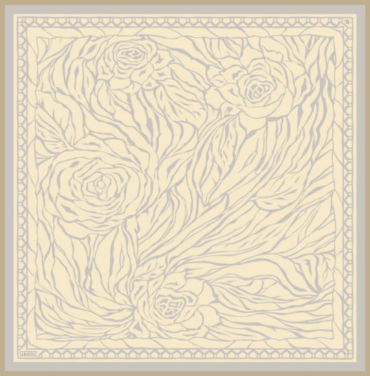 Armine Dj Saf Twill İpek Eşarp 9511D (T) - Sarı