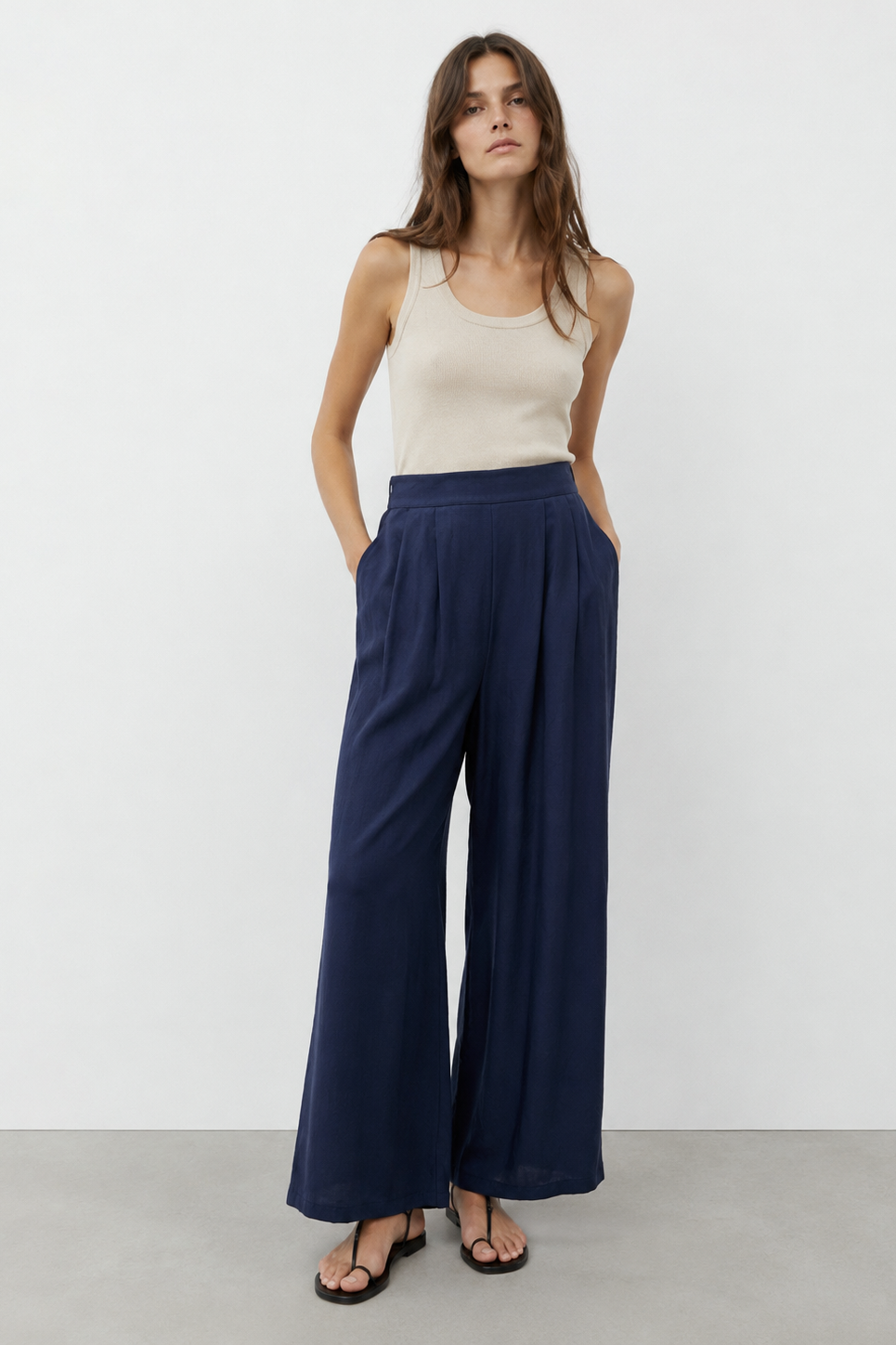 Basic Bol Paça Pantolon 18310 - F.Navy