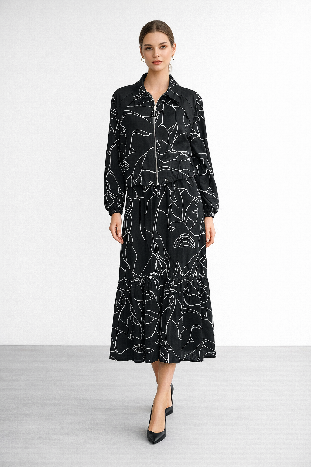 Ceremony 26Y948 Halka Detaylı Bolerolu Elbiseli Takım - Orjinal