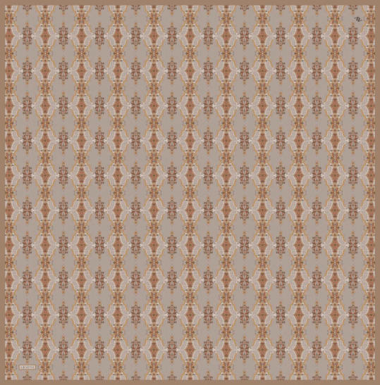 Armine Dj Saf Twill İpek Eşarp 9522D (T) - Vizon