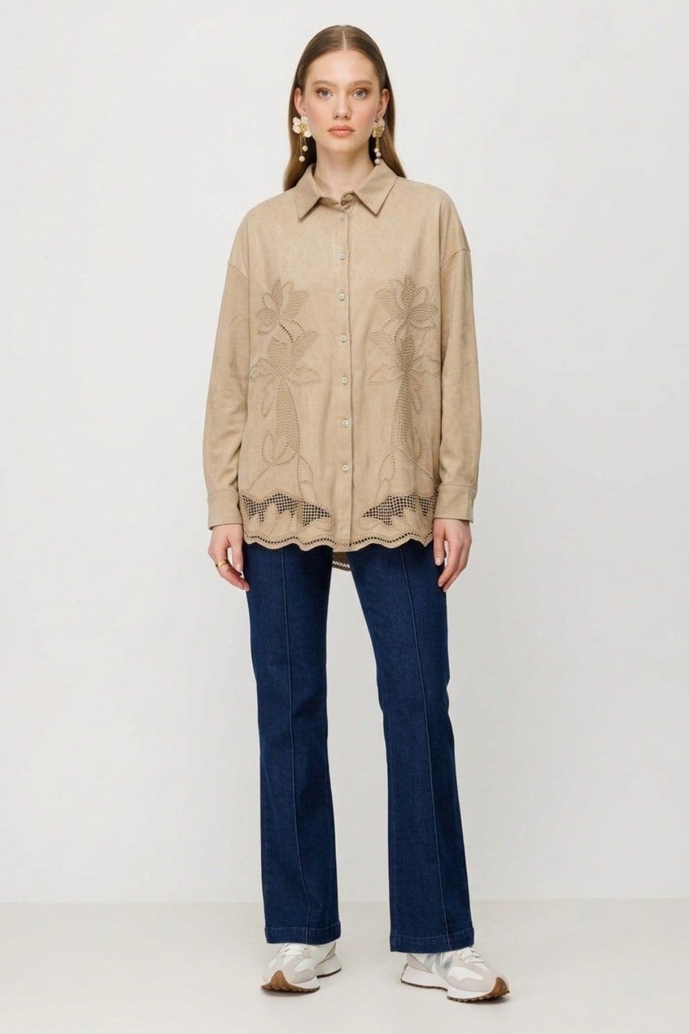 Ghisa Gömlek 4471 Camel Tunik GHİSA 