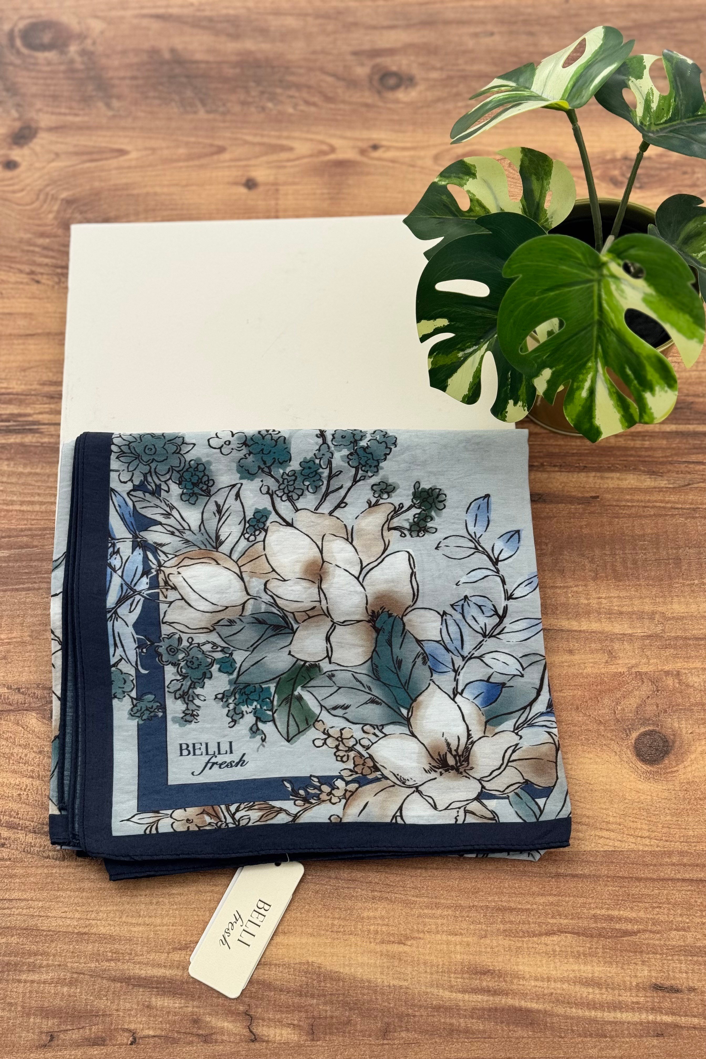 Belli Fresh Paulista Eşarp 3487 - Mavi