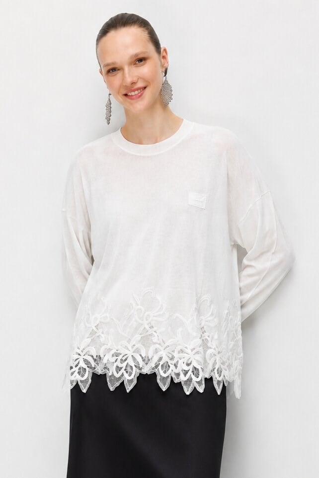 Ghisa 4438 Tunik - Ekru