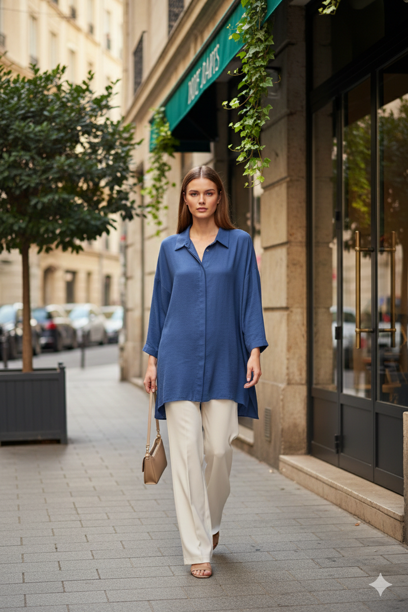 Nuss 3001 Gömlek - İndigo