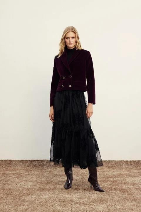 Venöve Cek0032 Katrin Ceket - Mor