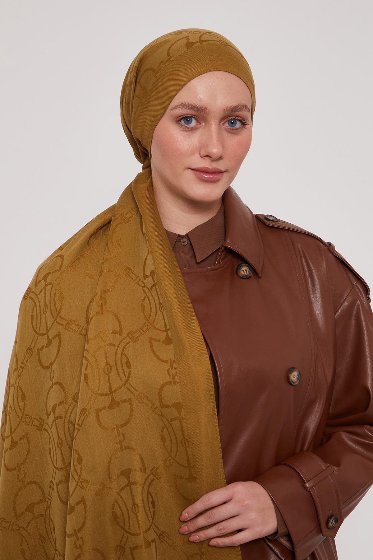 Luvensara LS003 Şal - Yağ Yeşili