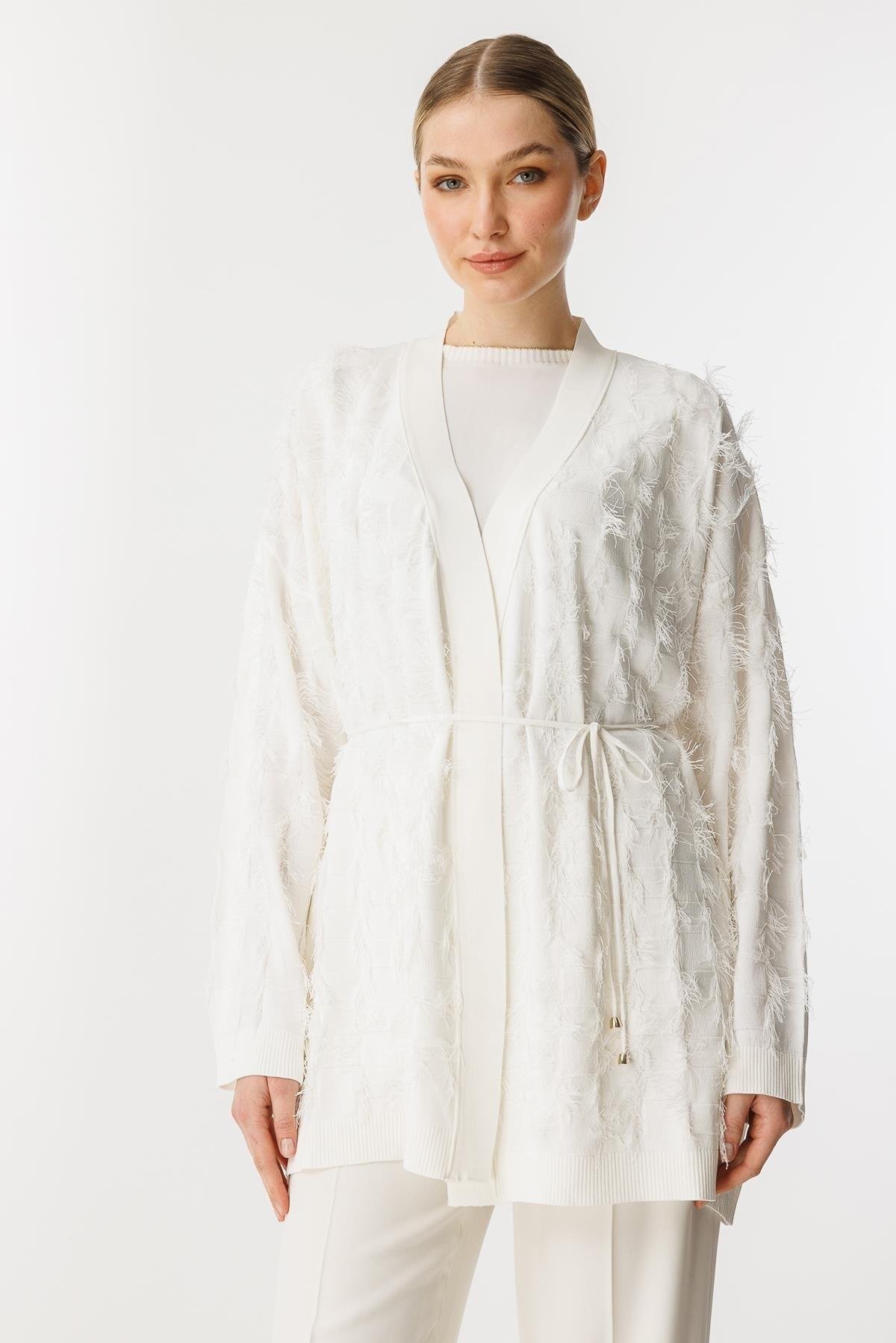 GHİSA Ghisa 3144 Hırka - Ekru Ghisa 3144 Hırka - Bilen Giyim Hırka 