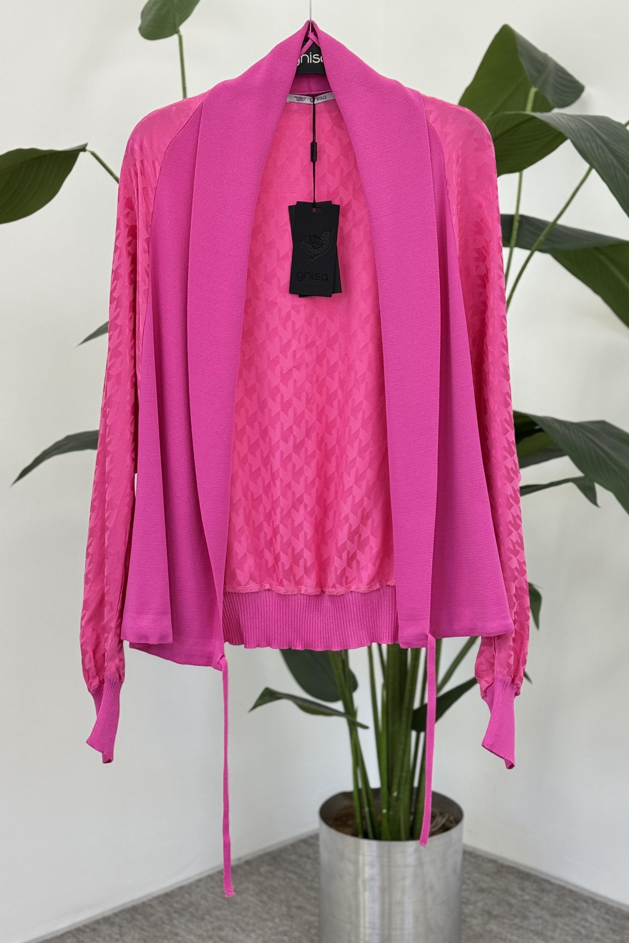 GHİSA Ghisa 3157 Hırka - Pembe Ghisa 3157 Hırka - Bilen Giyim Hırka 