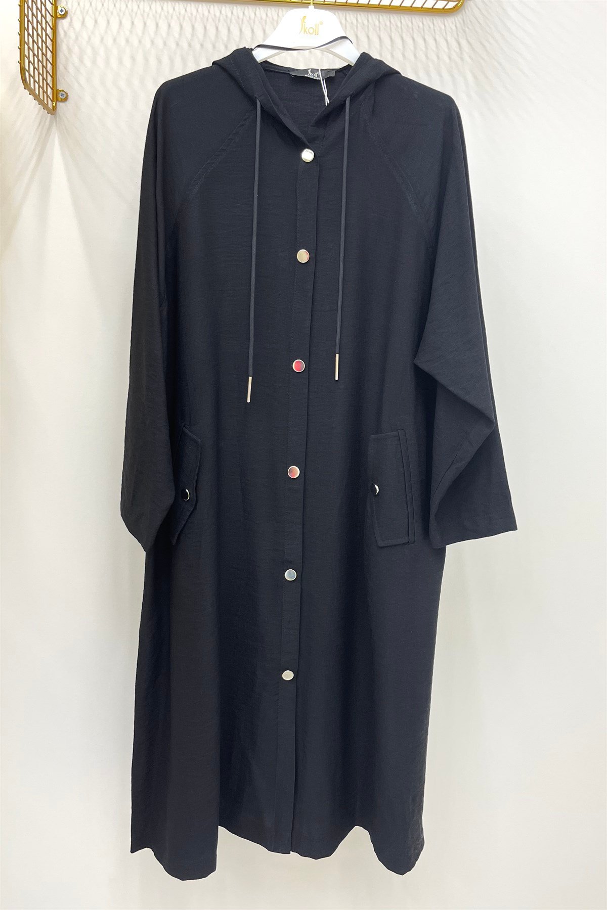 İKOLL Çan Kesim Kap - 28399 - Siyah