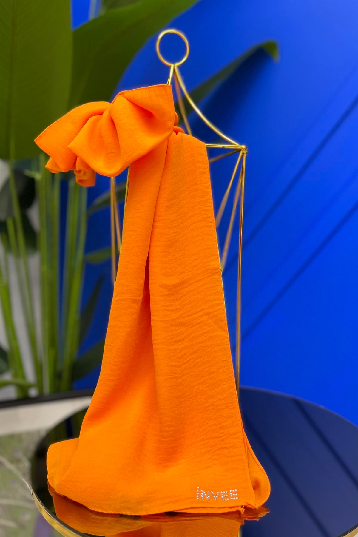 İNVEE İnvee 1246 Caz Şal - Mango  Şal