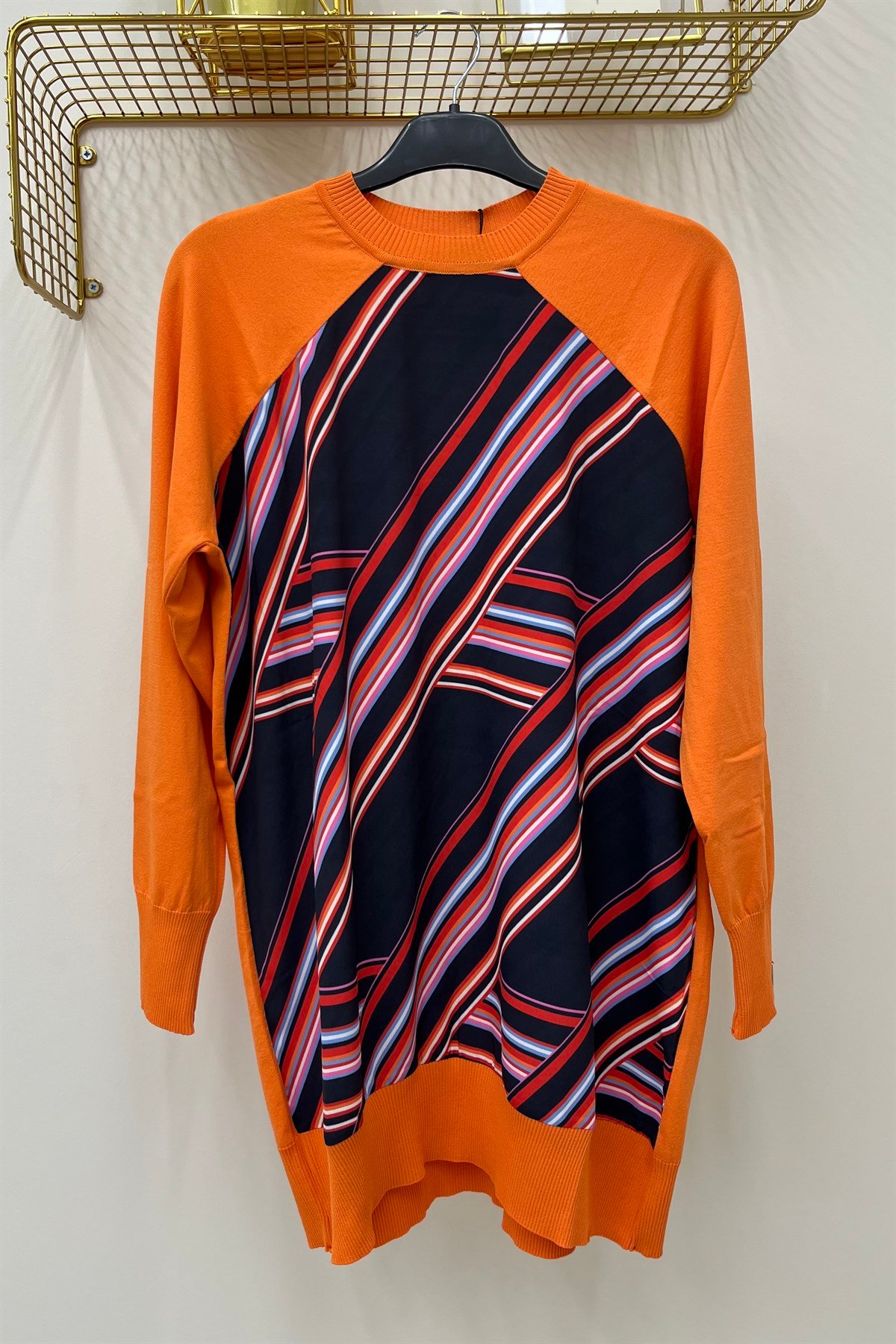 İNVEE İnvee 6723 Triko Kumaşlı Tunik - Oranj  Tunik