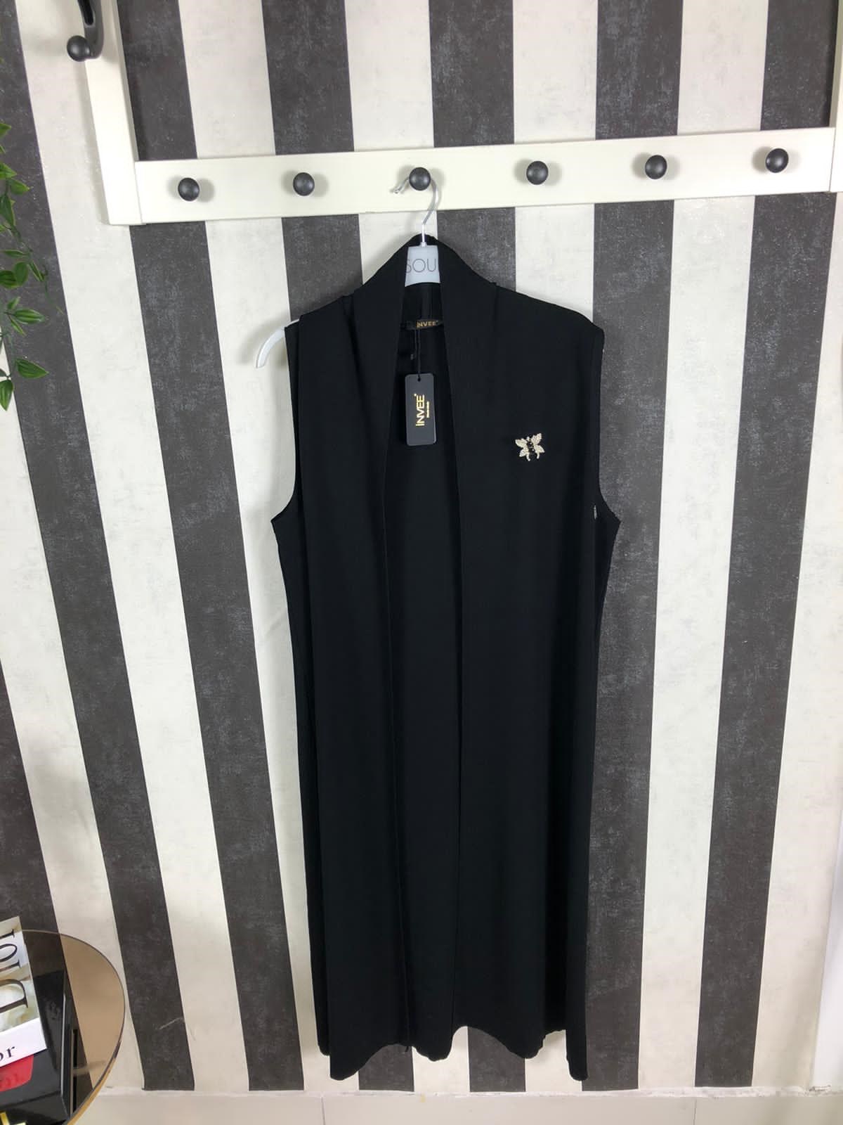 İNVEEİnvee 6136 Şal Yaka Yelek - Siyah