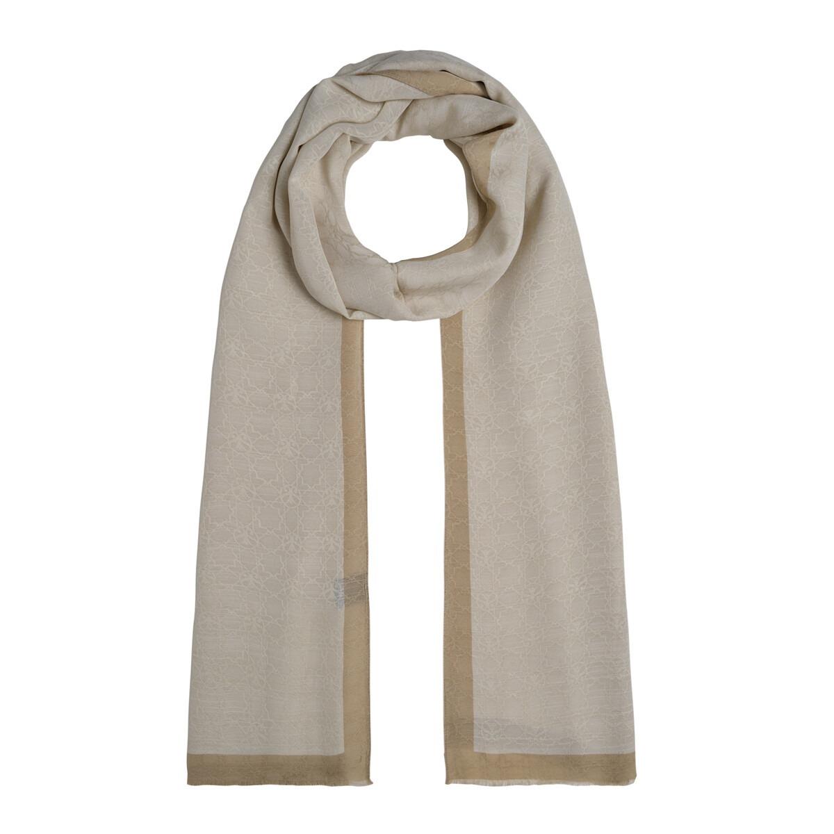 İPEKEVİ İpekevi 04356 Dört Mevsim Monogram Şal - Ekru  Şal 
