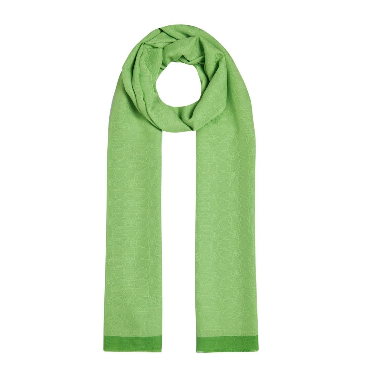 İPEKEVİ İpekevi 04356 Dört Mevsim Monogram Şal - Fıstık Yeşil  Şal 