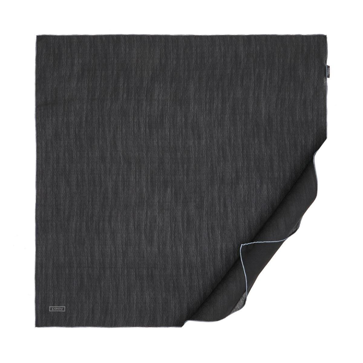 İPEKEVİ İpekevi 04358 Dört Mevsim Monogram Eşarp - Siyah - Gri  Eşarp 