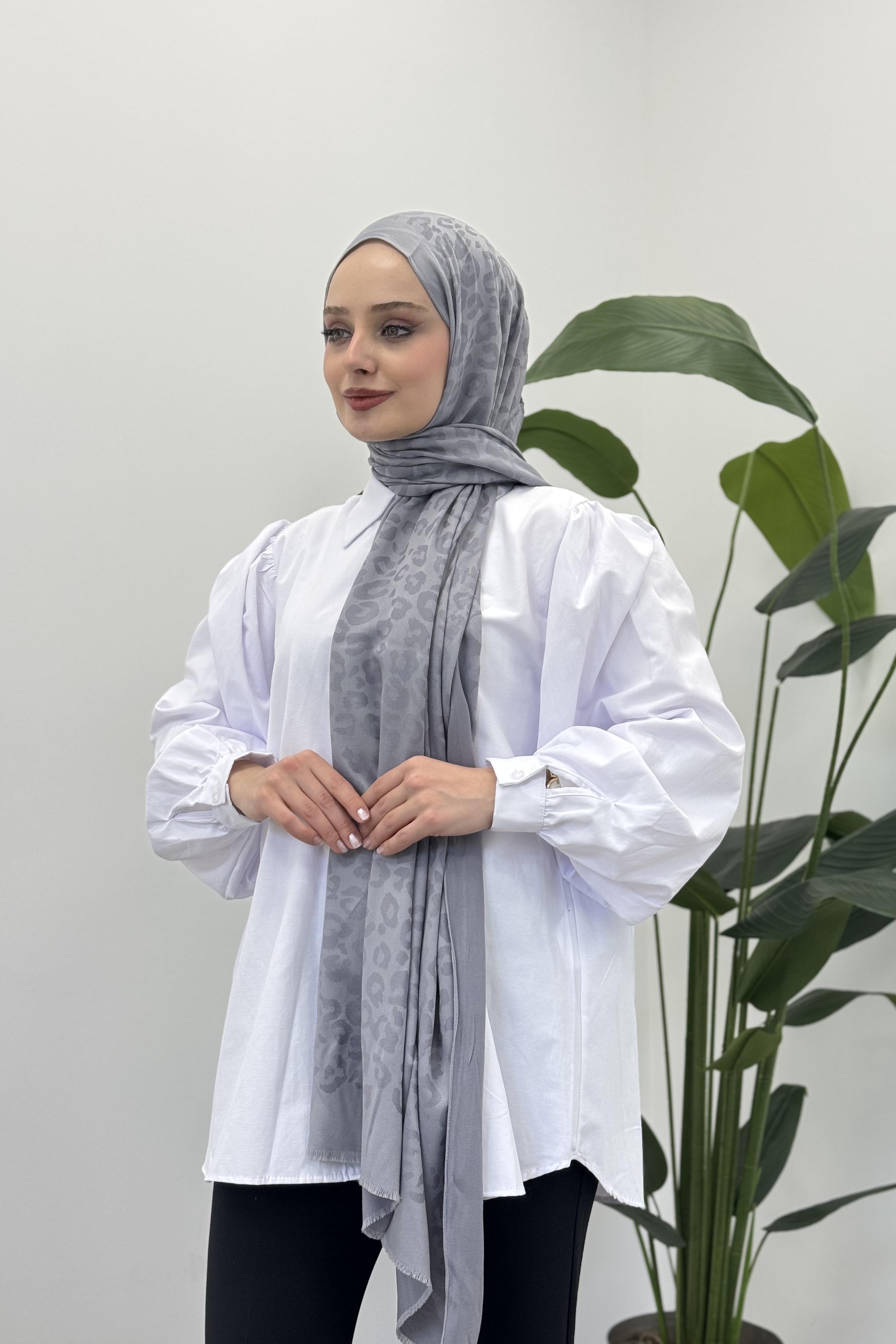 LEVİDOR Levidor 11181 Cashmere Şal - Gümüş  Şal 