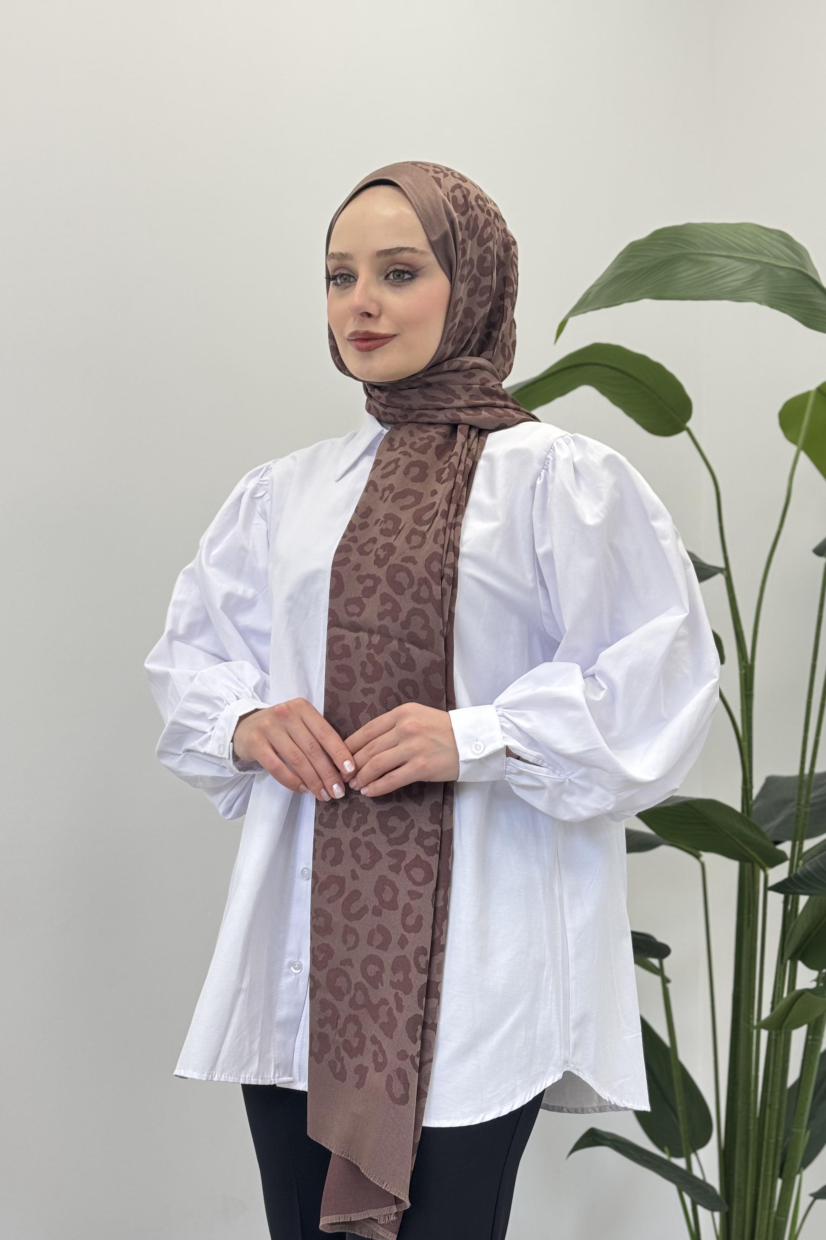 LEVİDOR Levidor 11181 Cashmere Şal - Kahve  Şal 