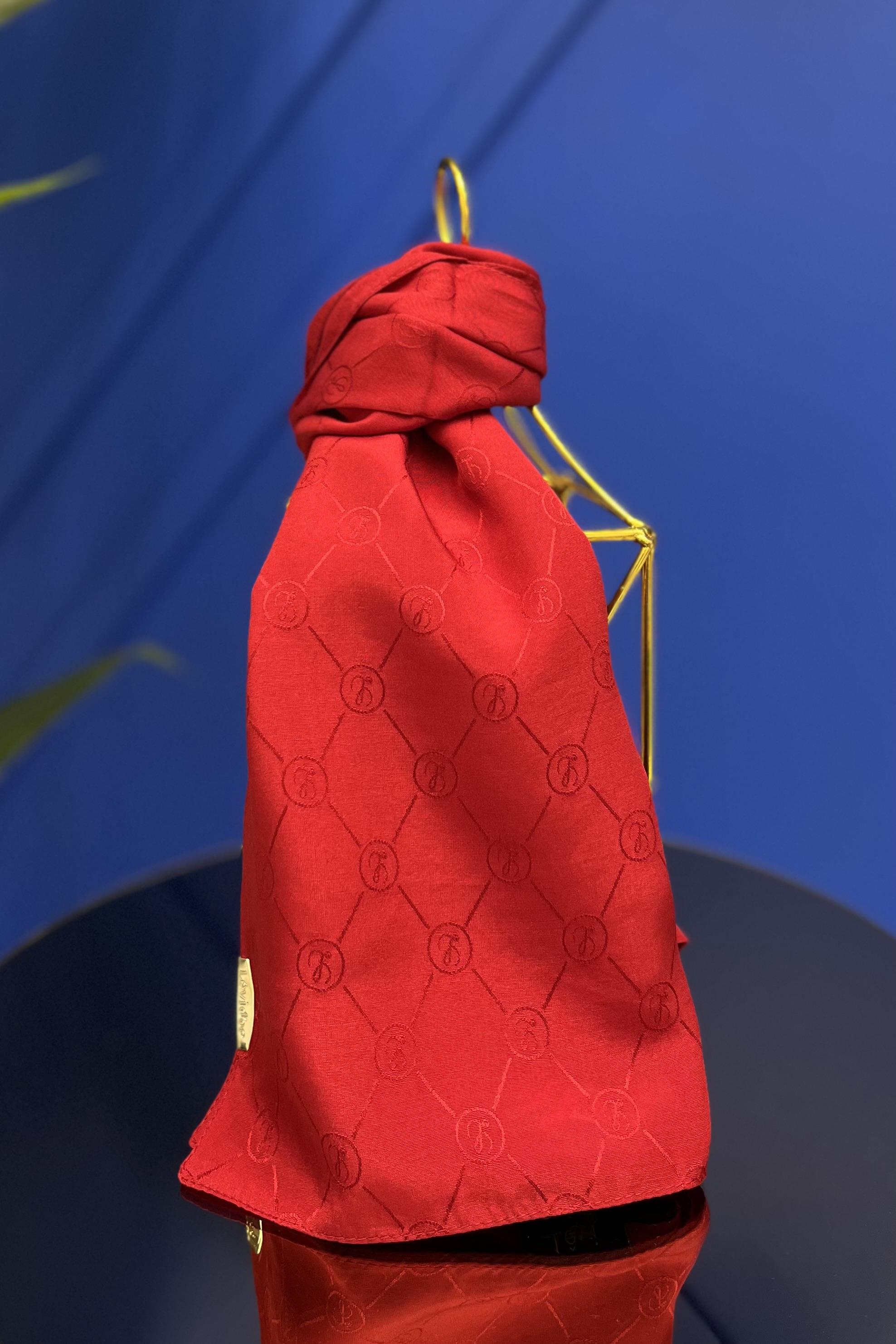 LEVİDOR Levidor 16236 Jakarlı Şal - Bordo  Şal