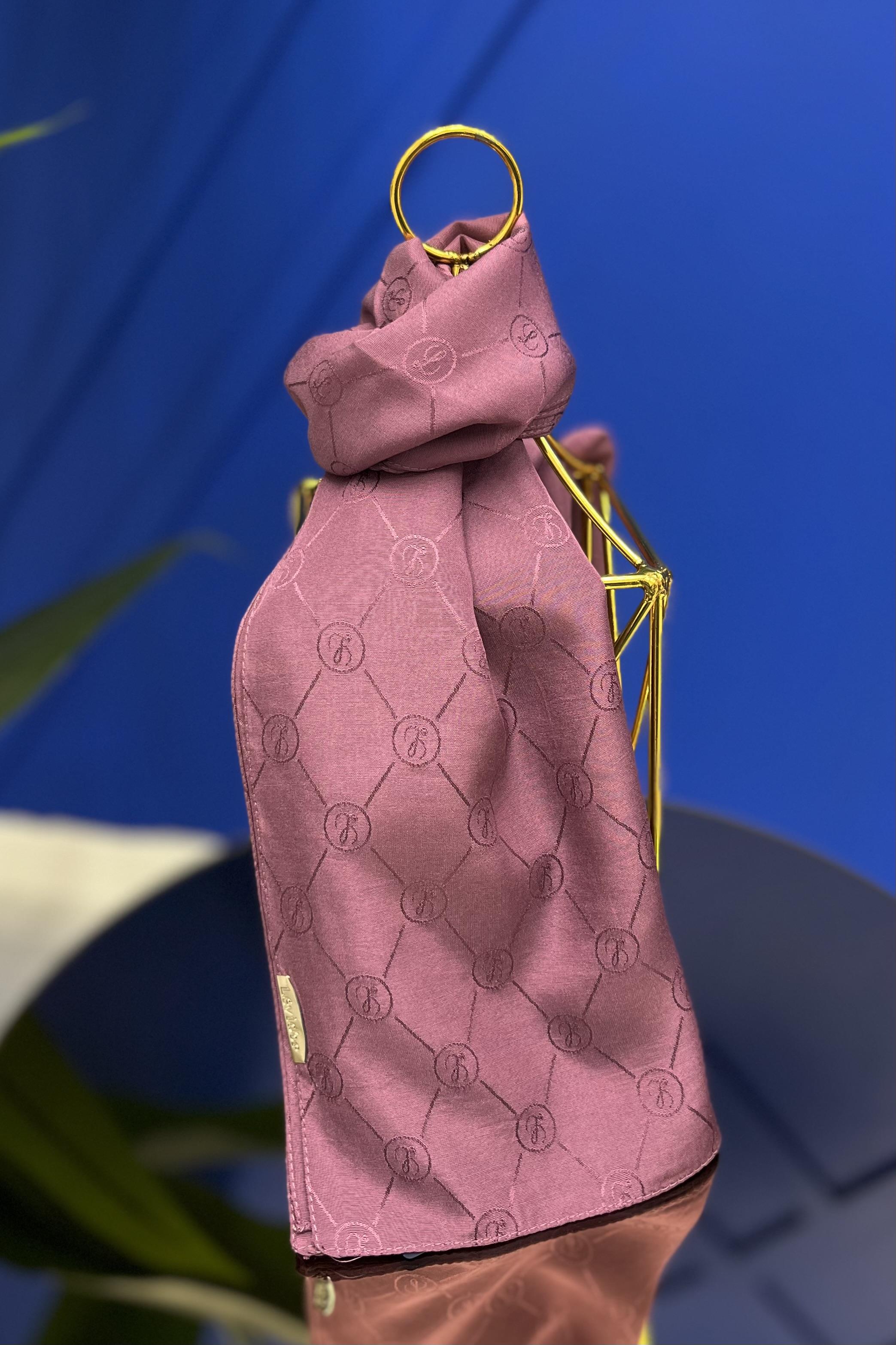 LEVİDOR Levidor 16236 Jakarlı Şal - Mürdüm  Şal