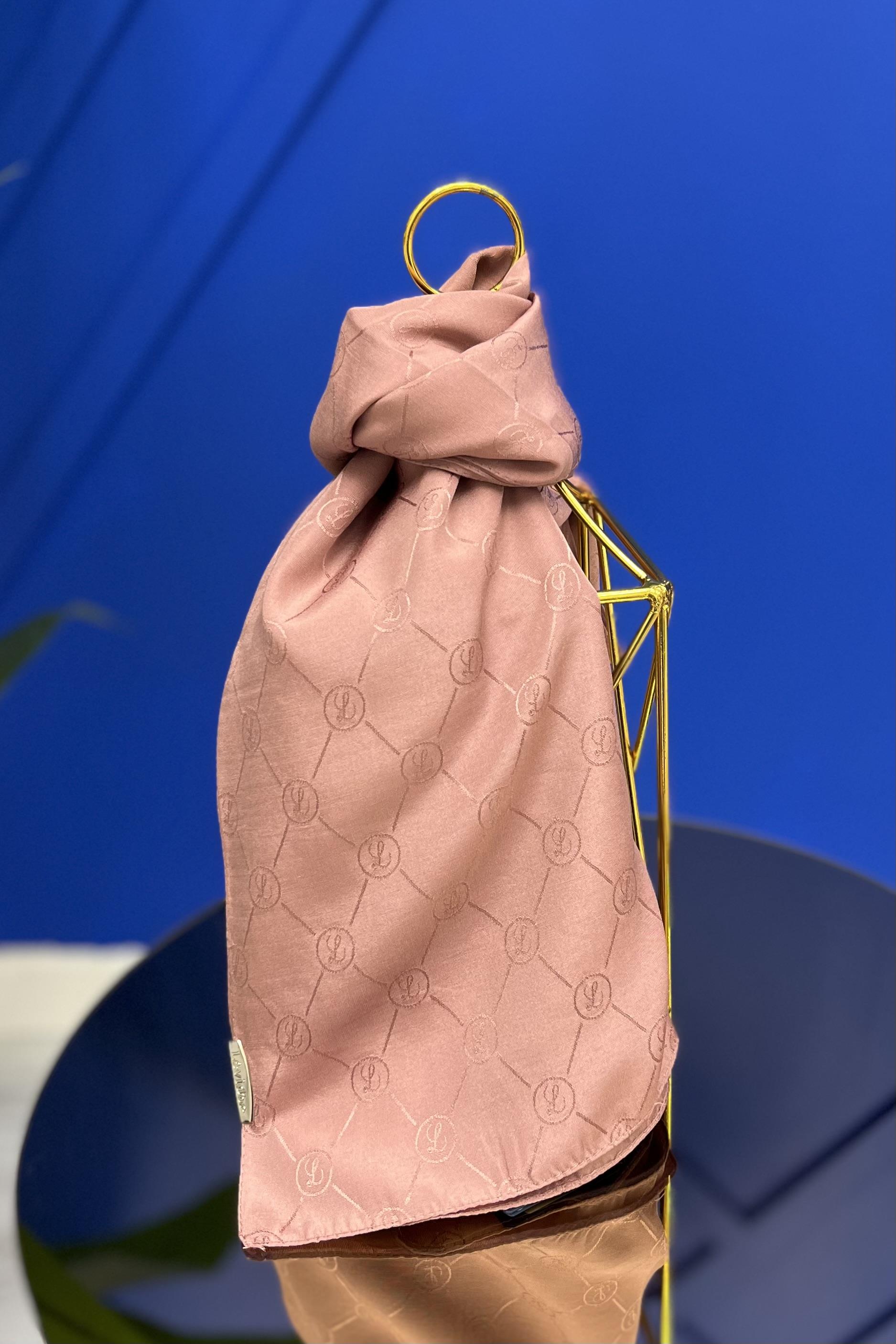 LEVİDOR Levidor 16236 Jakarlı Şal - Pudra  Şal