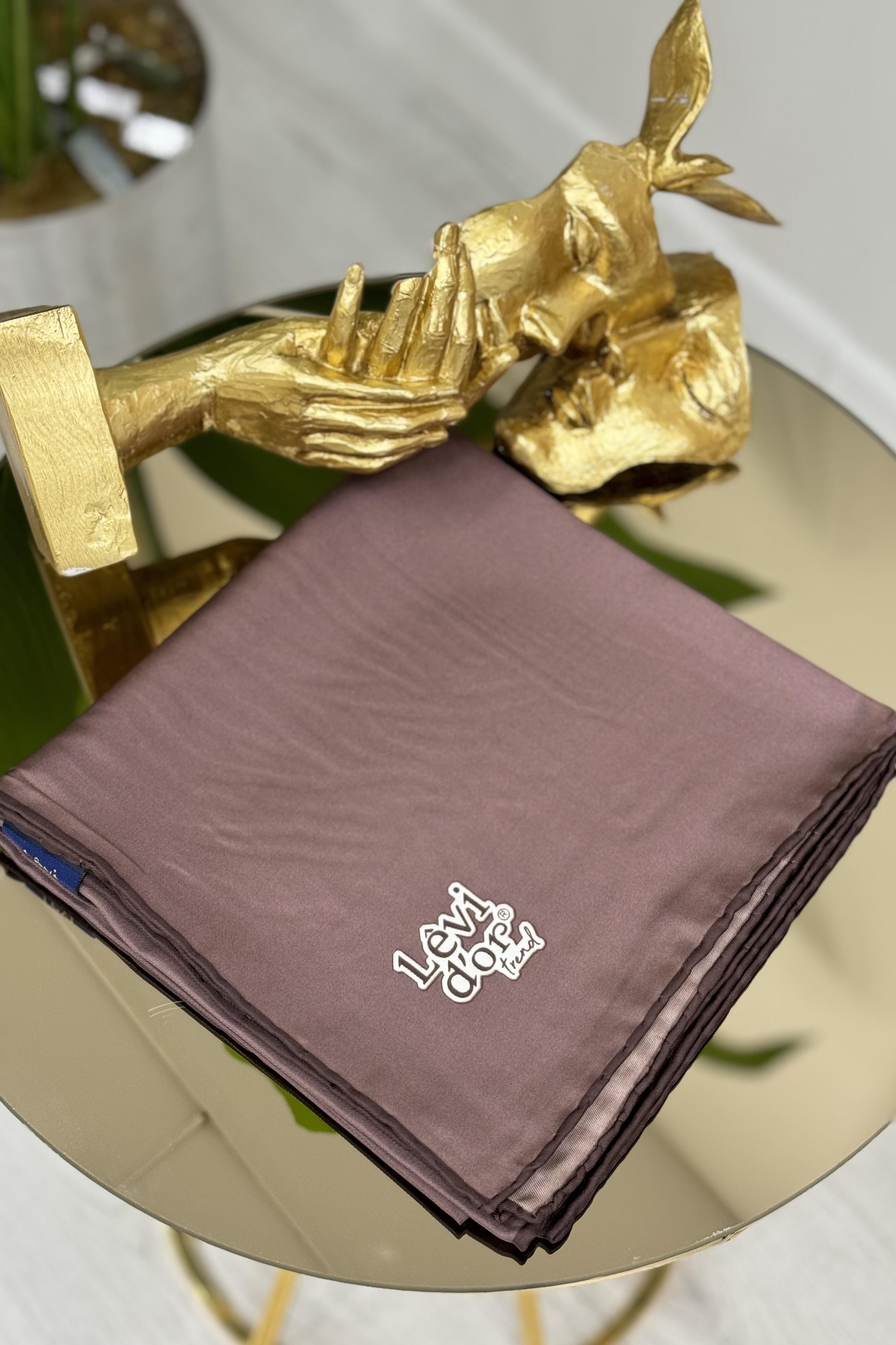 Levidor 17768 Düz Renk Trend Twill Eşarp - Mürdüm - Bilen Giyim