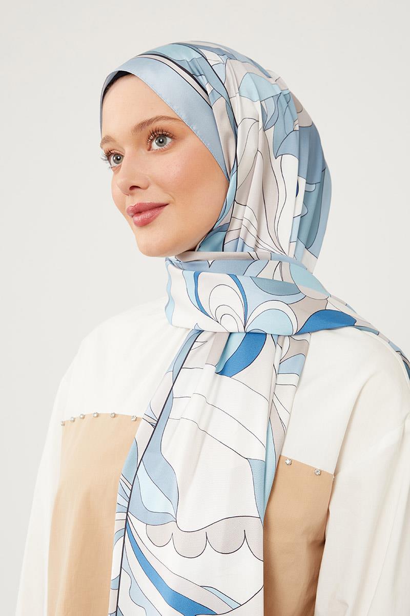 LEVİDOR Levidor 17836 Dalga Desen Angel Şal - Açık Mavi Levidor 17836 Dalga Desen Angel Şal - Açık Mavi - Bilen Giyim  Şal 