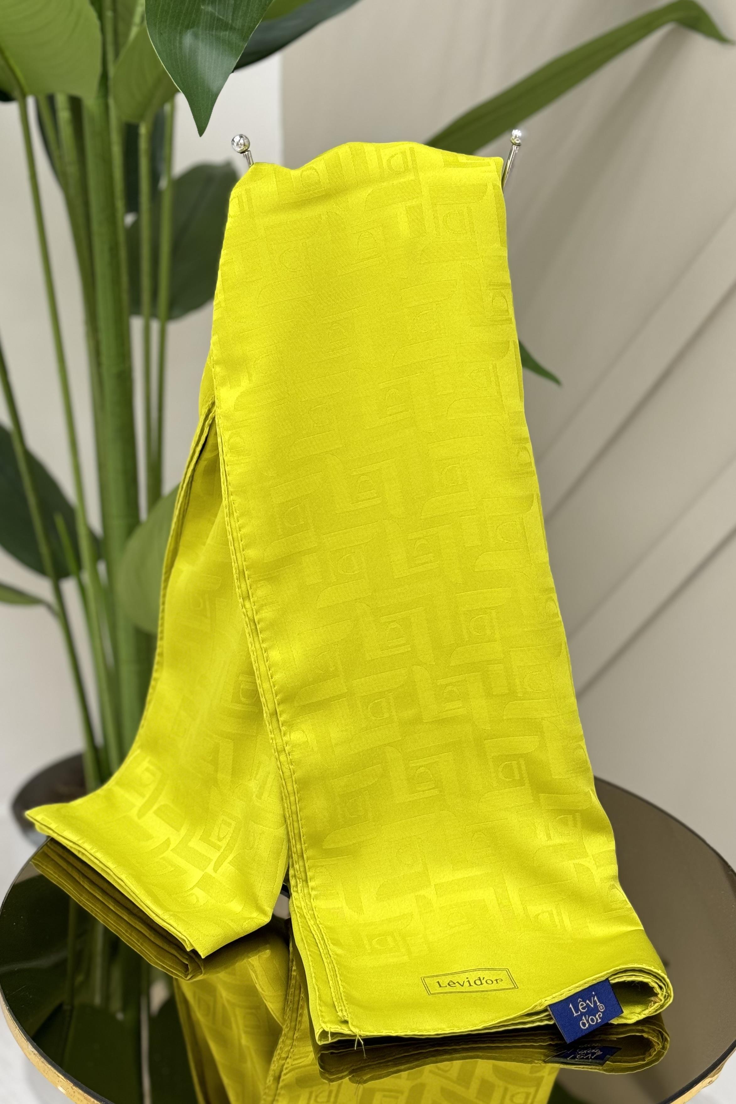 LEVİDOR Levidor 17886 Blue Jakar Şal - Olive  Şal 