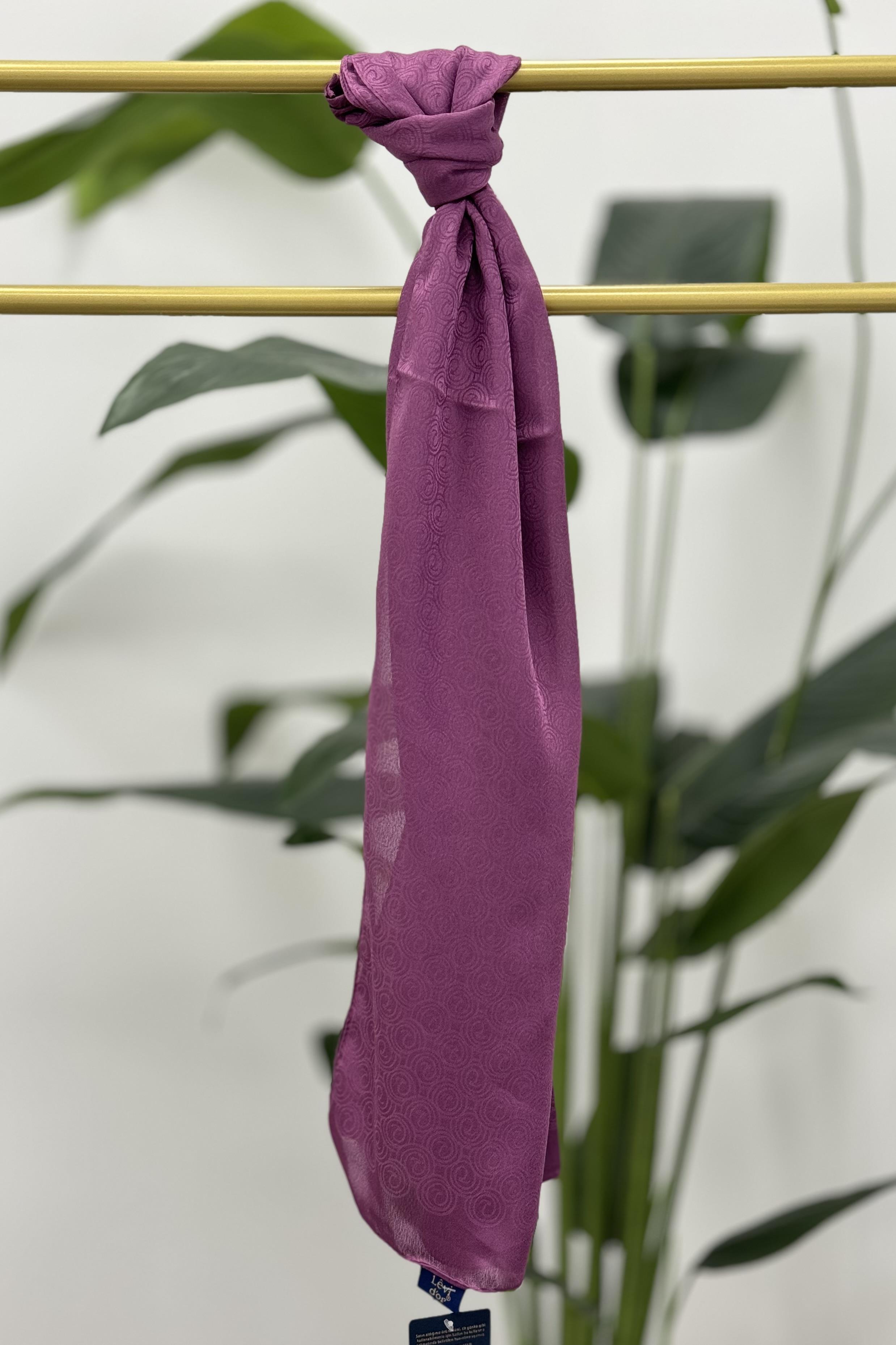 LEVİDOR Levidor 18282G Halka Detay Jakarlı Janjan Şal - Mürdüm Levidor 18282G Halka Detay Jakarlı Janjan Şal - Mürdüm- Bilen Giyim Şal 