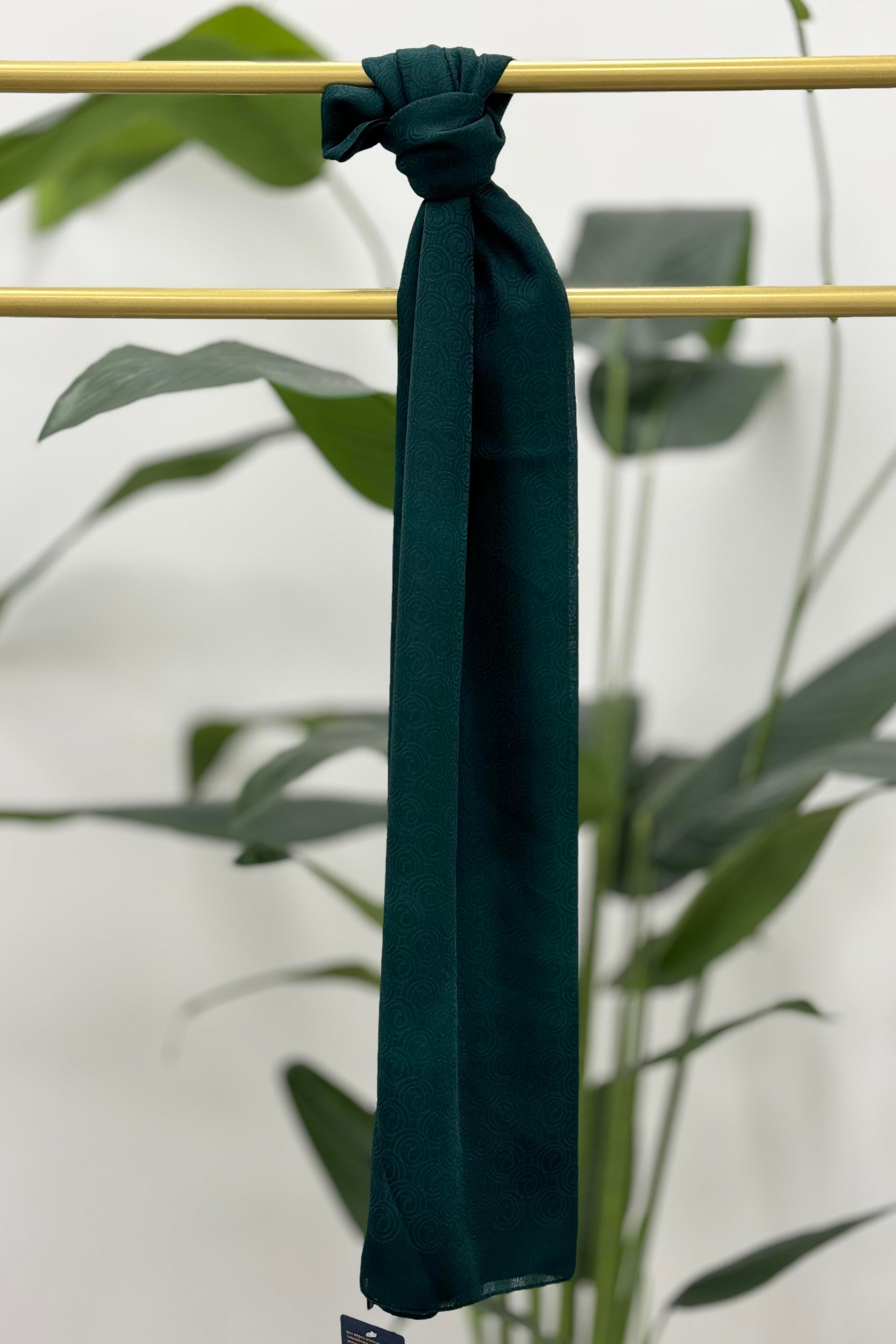 LEVİDOR Levidor 18282G Halka Detay Jakarlı Janjan Şal - Zümrüt Levidor 18282G Halka Detay Jakarlı Janjan Şal - Zümrüt- Bilen Giyim Şal 