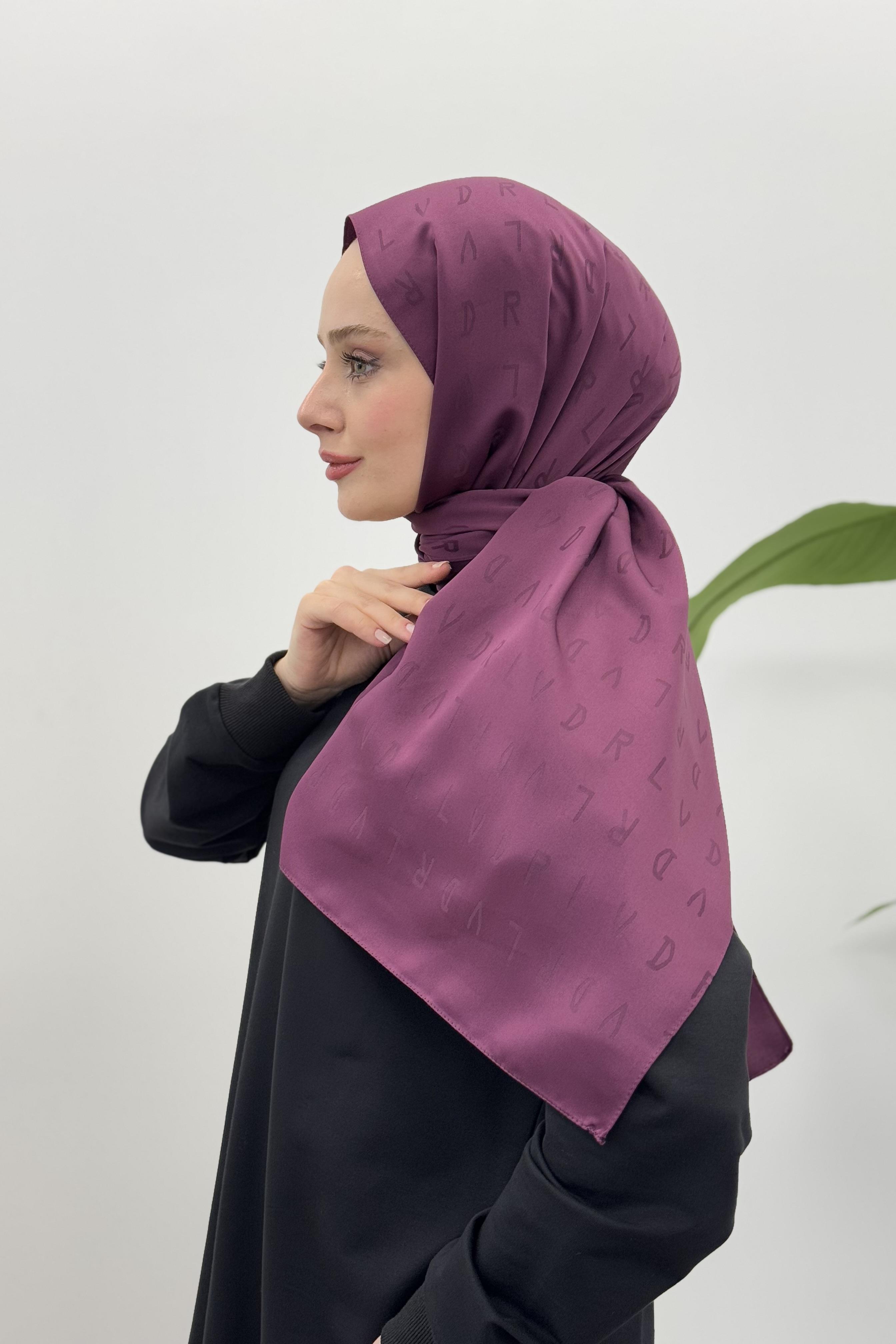 LEVİDOR Levidor 18559 Blue Jakar Şal - Mor  Şal 