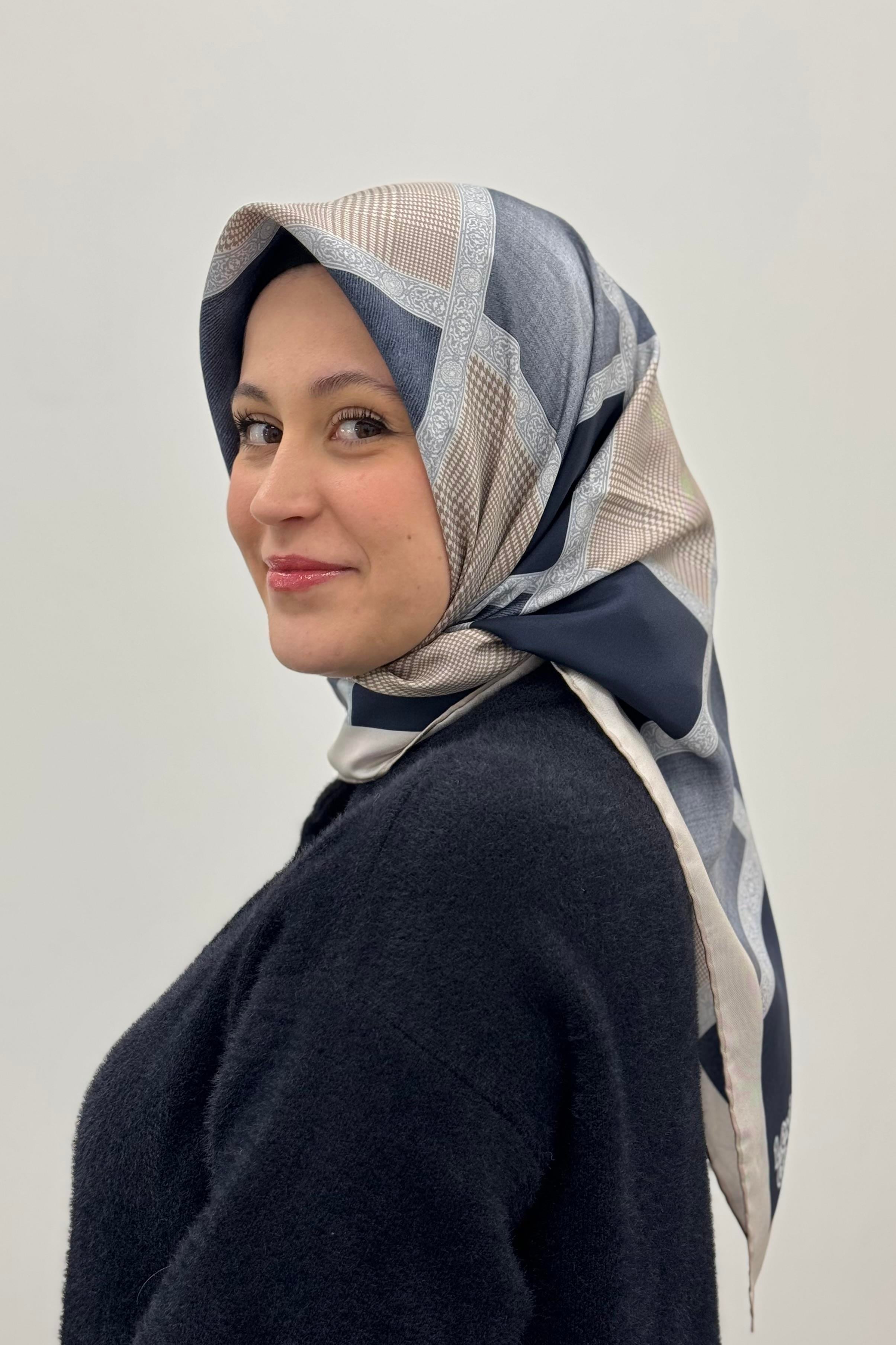 LEVİDOR Levidor I-4181 Twill İpek Eşarp - Tek Renk  Eşarp 