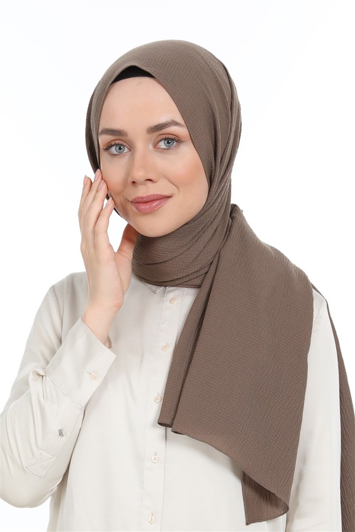 LEVİDOR Levidor Naturel Cazz Şal - A.Kahve