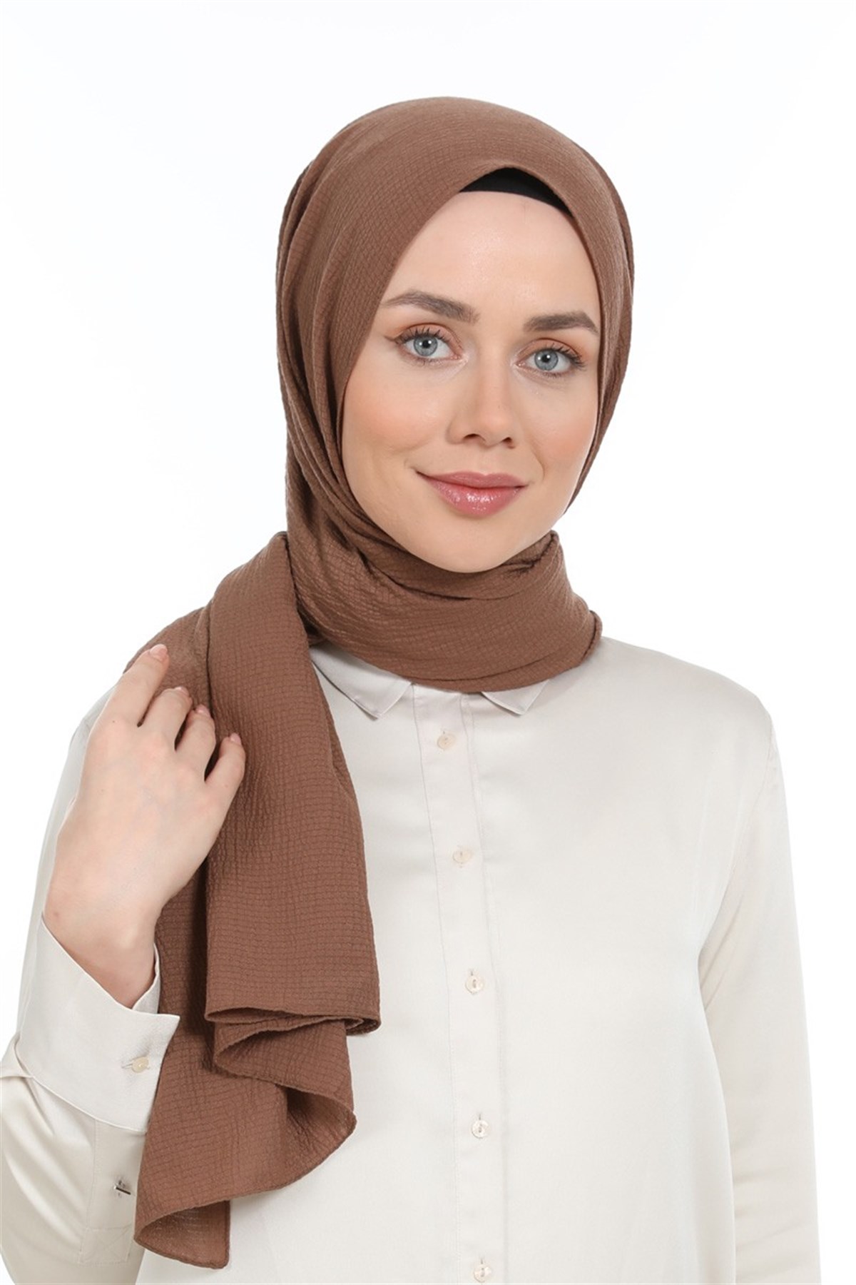 LEVİDOR Levidor Naturel Cazz Şal - Kakao