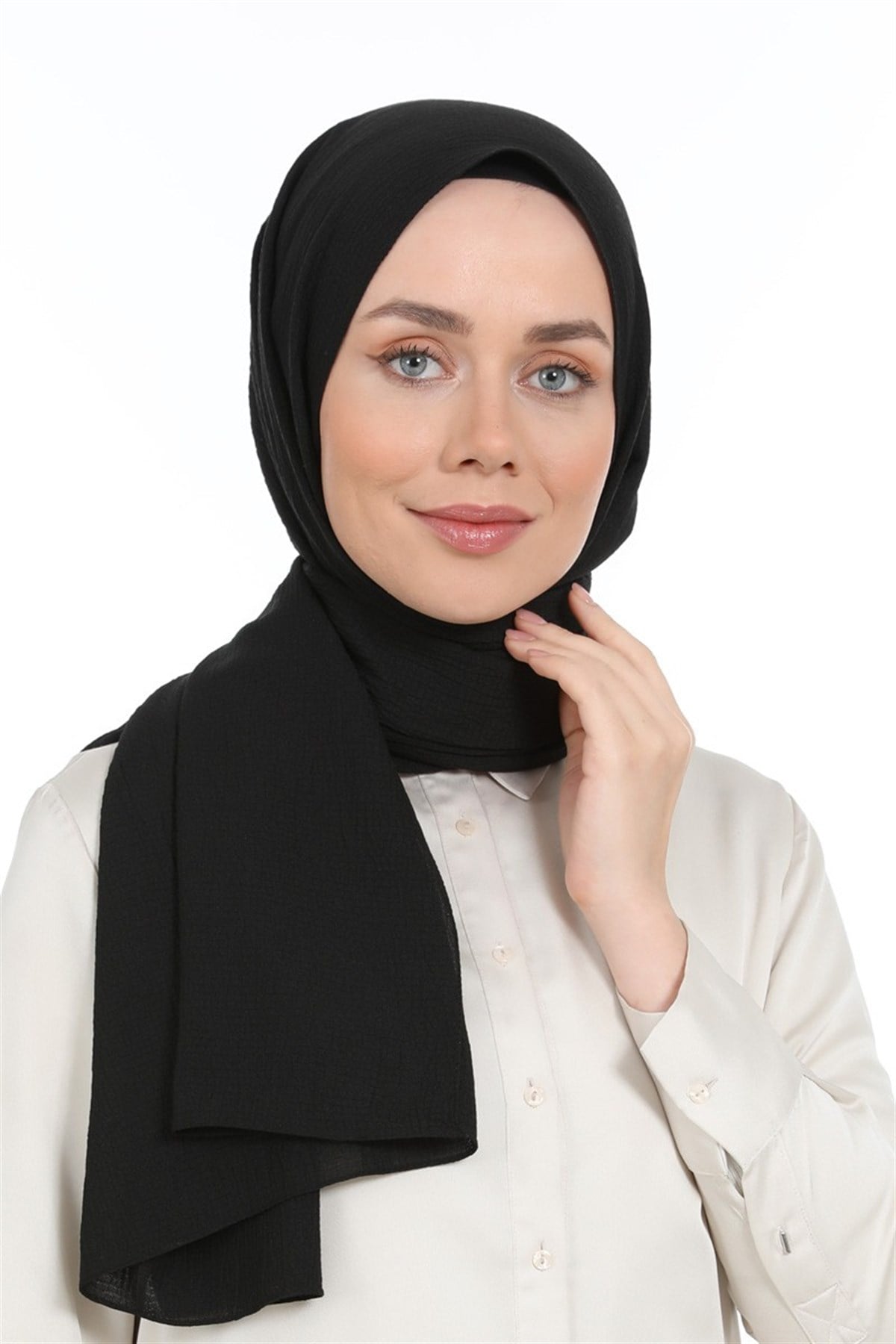 LEVİDOR Levidor Naturel Cazz Şal - Siyah