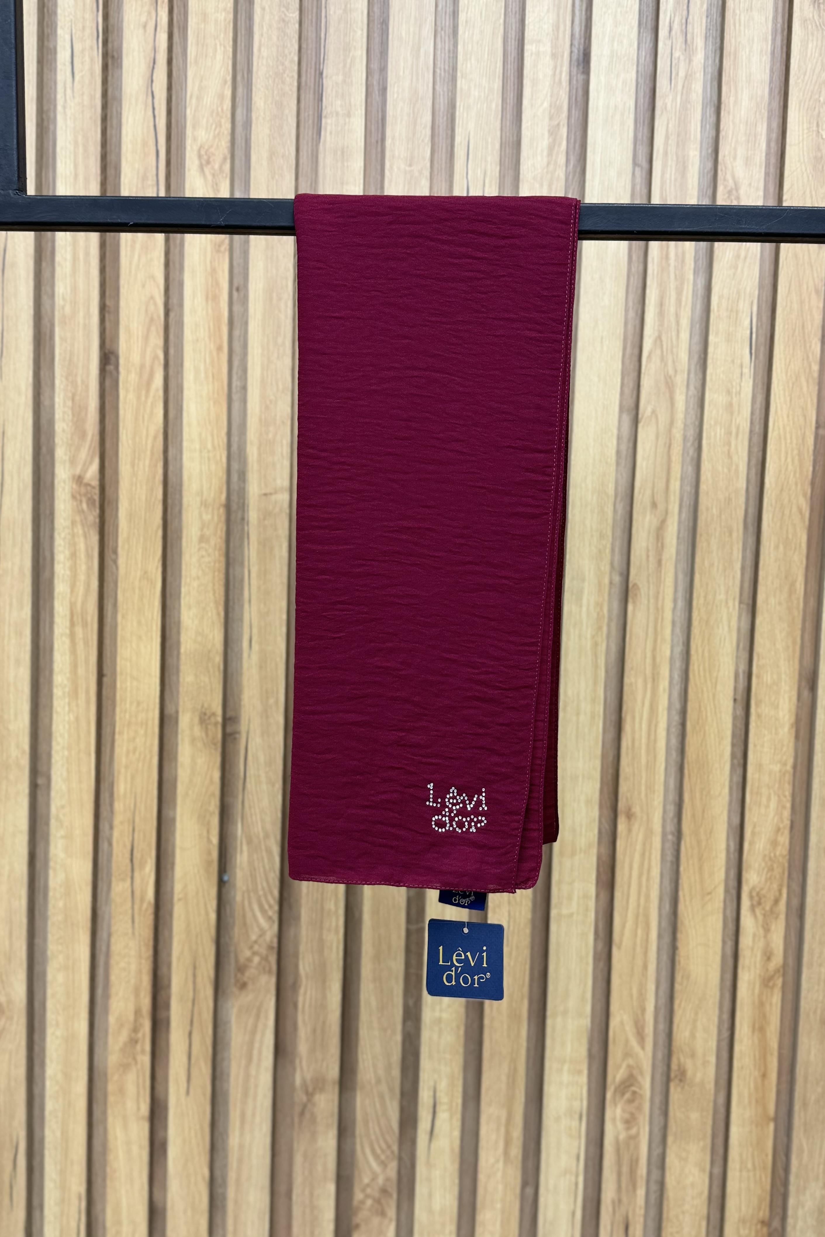 LEVİDOR Levidro 15847 Aerobin Cazz Şal - Bordo  Şal