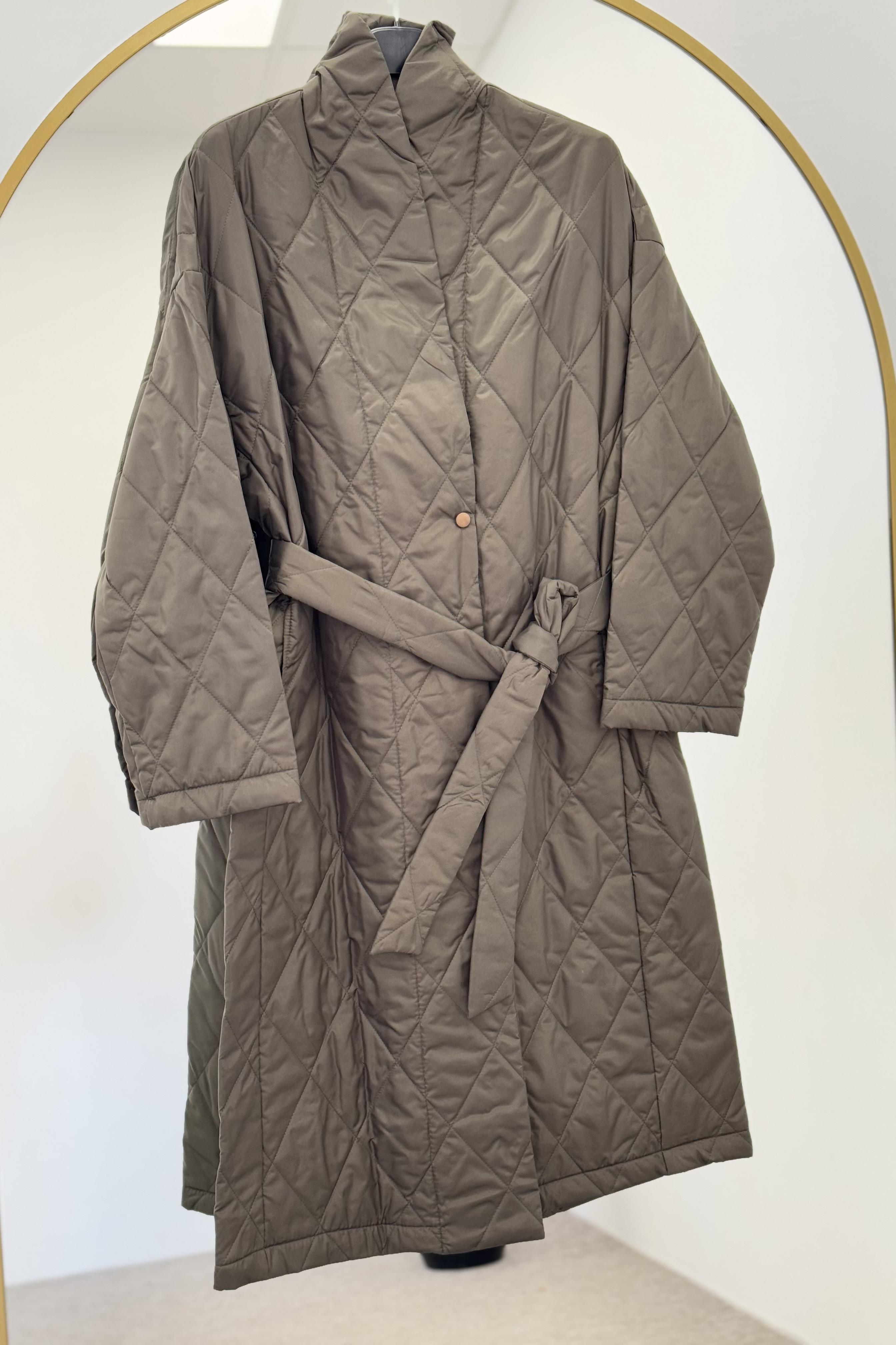 MİCCA Micca 231575M Twill Kapitone - Haki  Kaban & Mont 