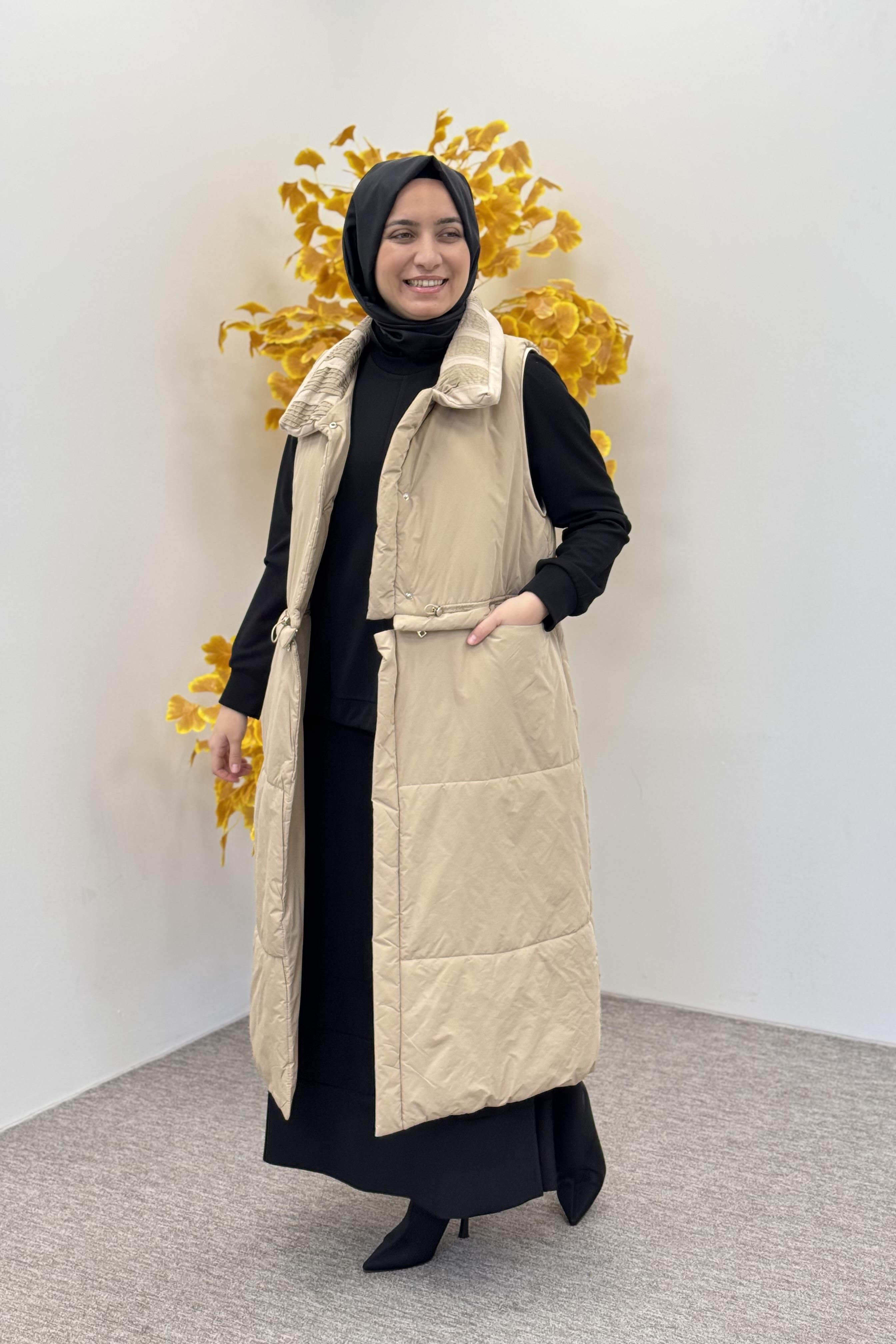 MİSSWHENCE Misswhence 36702 Yelek - Taş Misswhence 36702 Yelek - Taş - Bilen Giyim Yelek 