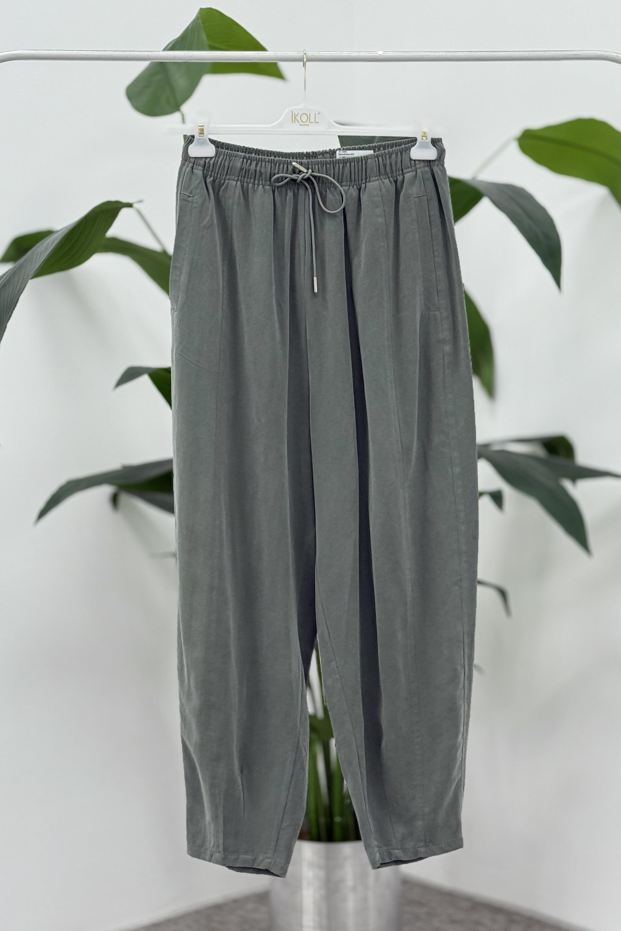 İKOLL Modal Konik Pantolon 34511 - Haki Modal Konik Pantolon 34511 - Bilen Giyim Pantolon 